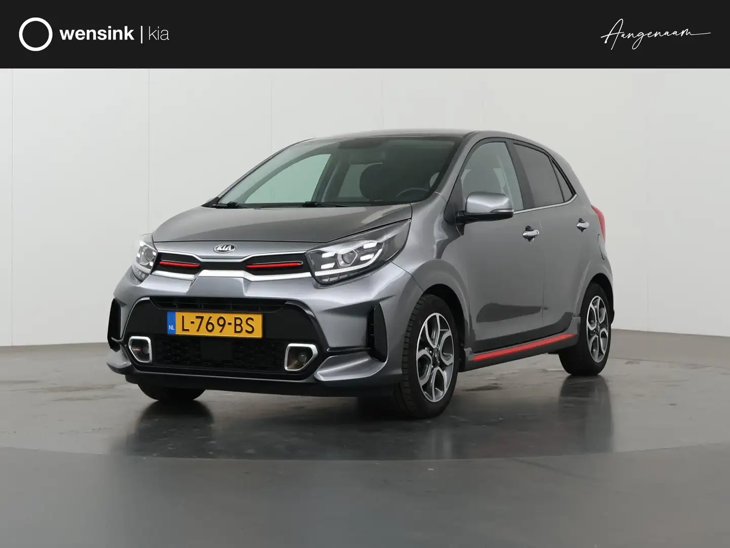 Kia Picanto 1.0 DPi GT-Line | Navigatie | Parkeercamera | Appl Grau - 1