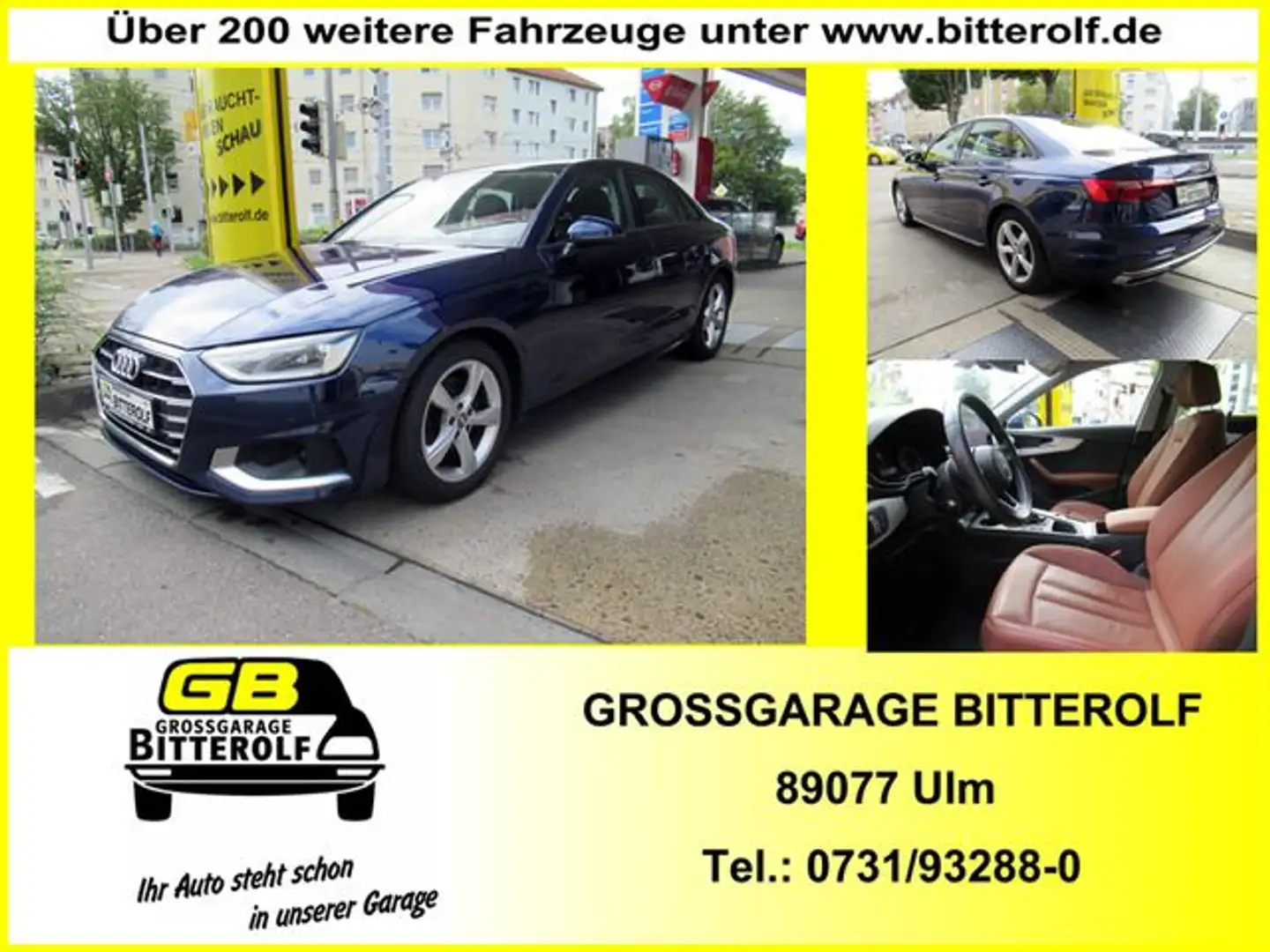 Audi A4 Lim 35 TFSI advanced Navi/SHZ/ACC/Leder/PDC Bleu - 1
