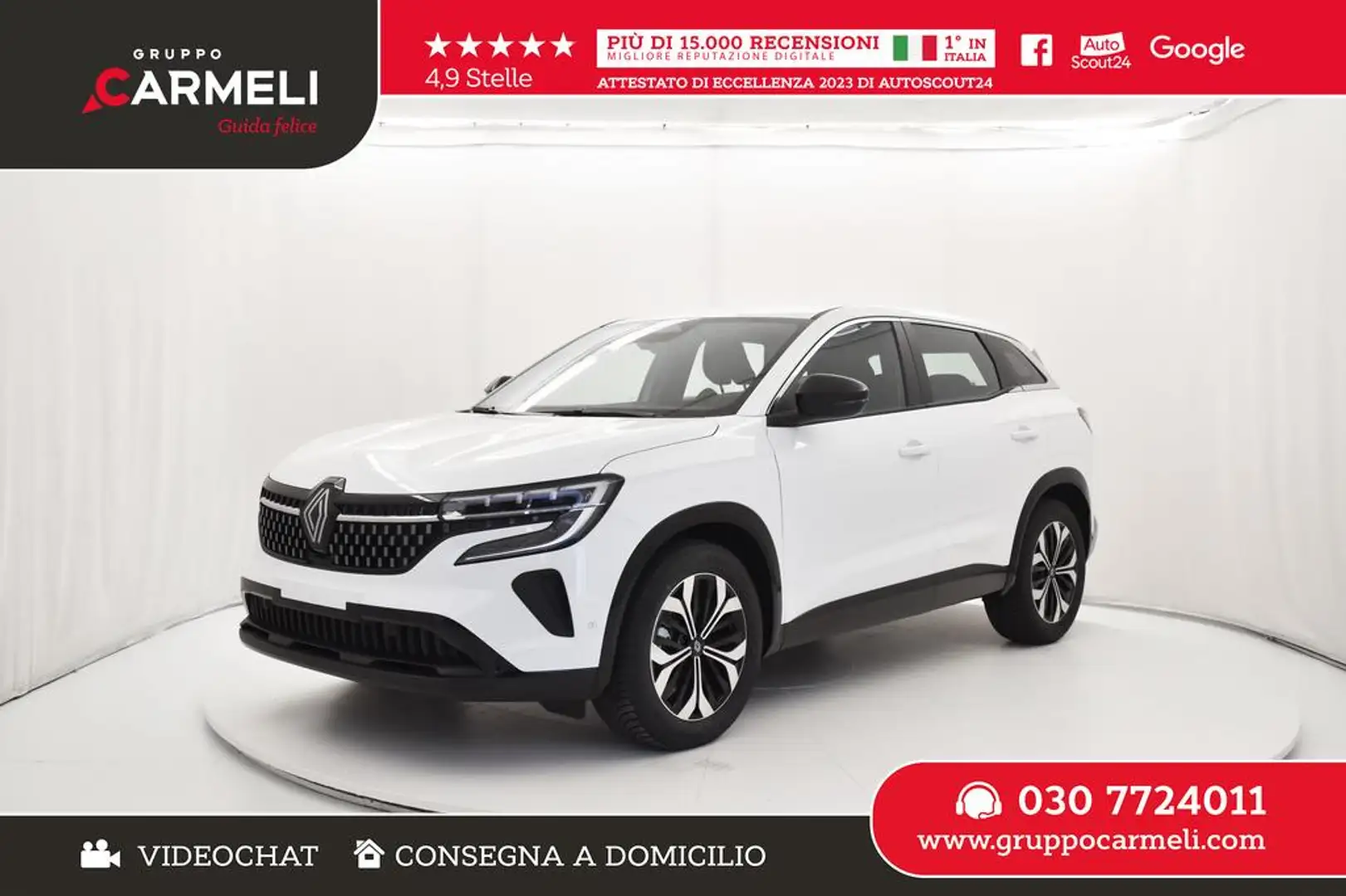 Renault Austral 1.3 mild hybrid Evolution 160cv auto Blanc - 1