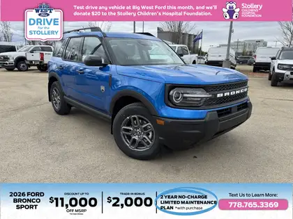 Blue 2026 Ford Bronco Sport SUV / Crossover All-Wheel Drive Automatic