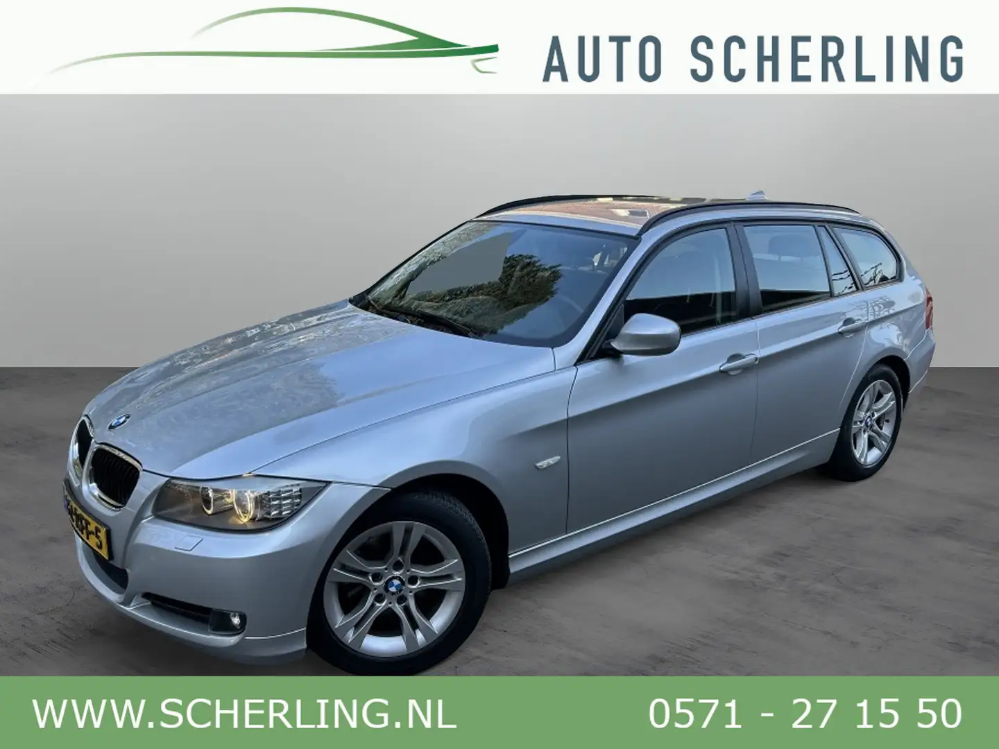 BMW 318 3-serie Touring 318i Lux. Line Leder, Navi, PDC, T Gris - 1