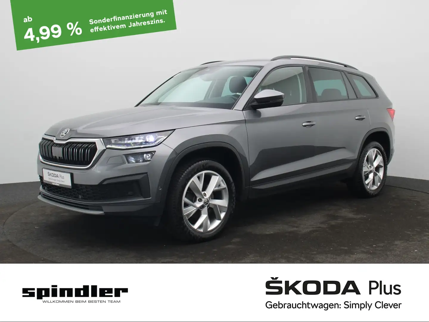 Skoda Kodiaq Ambition 2.0TDI DSG / Navi, LED, AHK, ACC Gris - 1