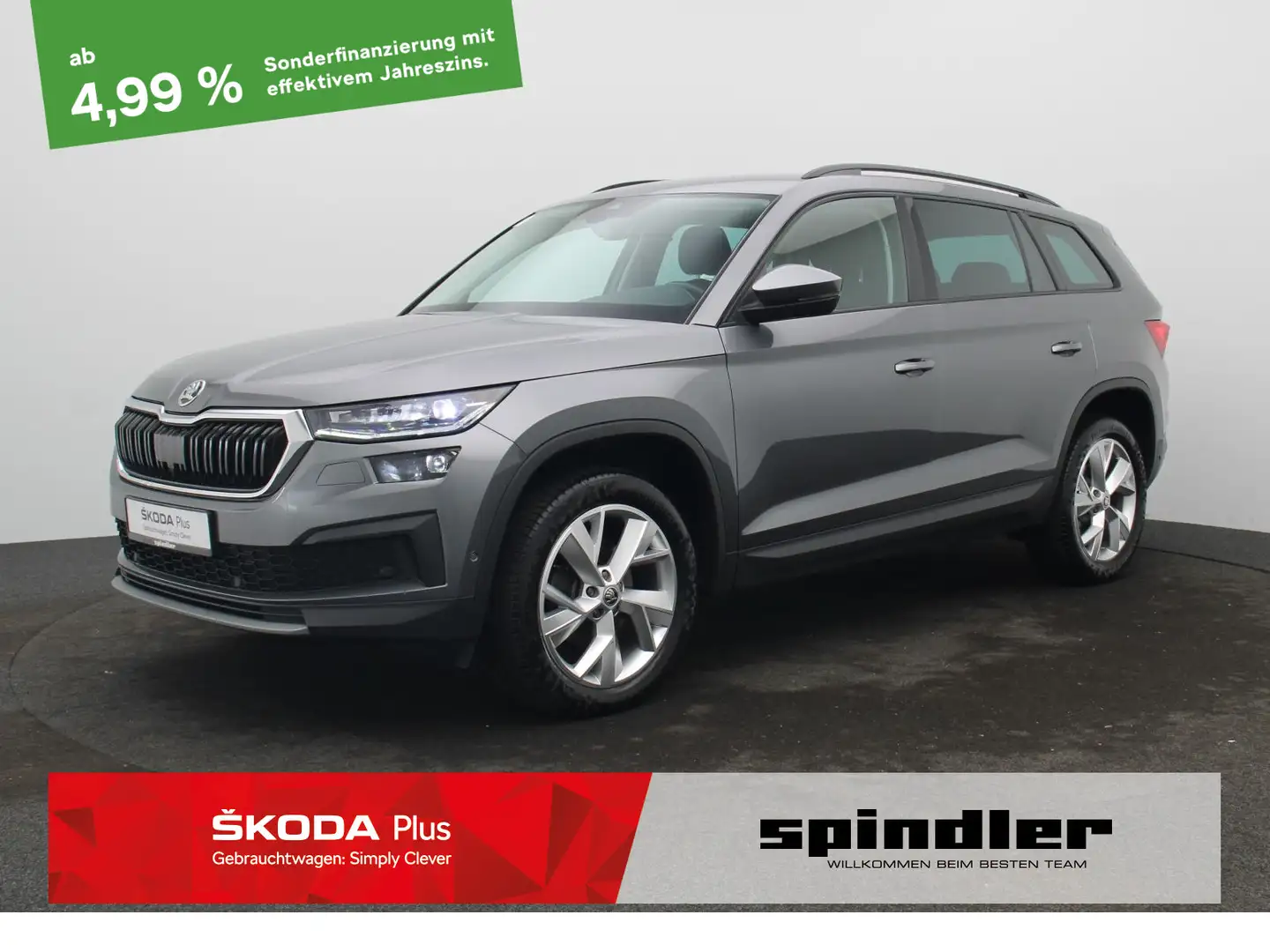 Skoda Kodiaq Ambition 2.0TDI DSG / Navi, LED, AHK, ACC Gris - 1