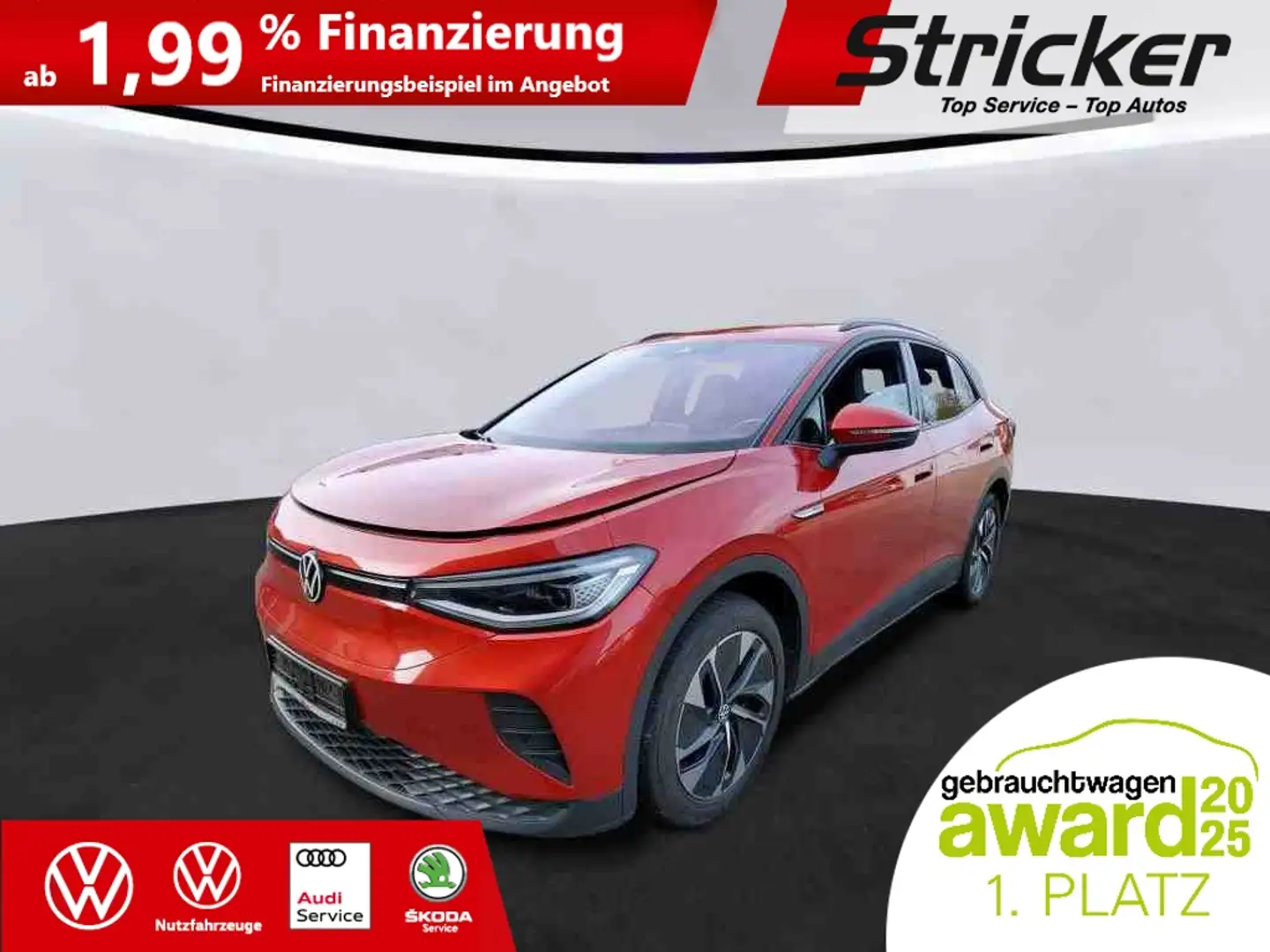 Volkswagen ID.4 Pro Performance 150/77 225,-ohne Anzahlung AHK IQ Rot - 2