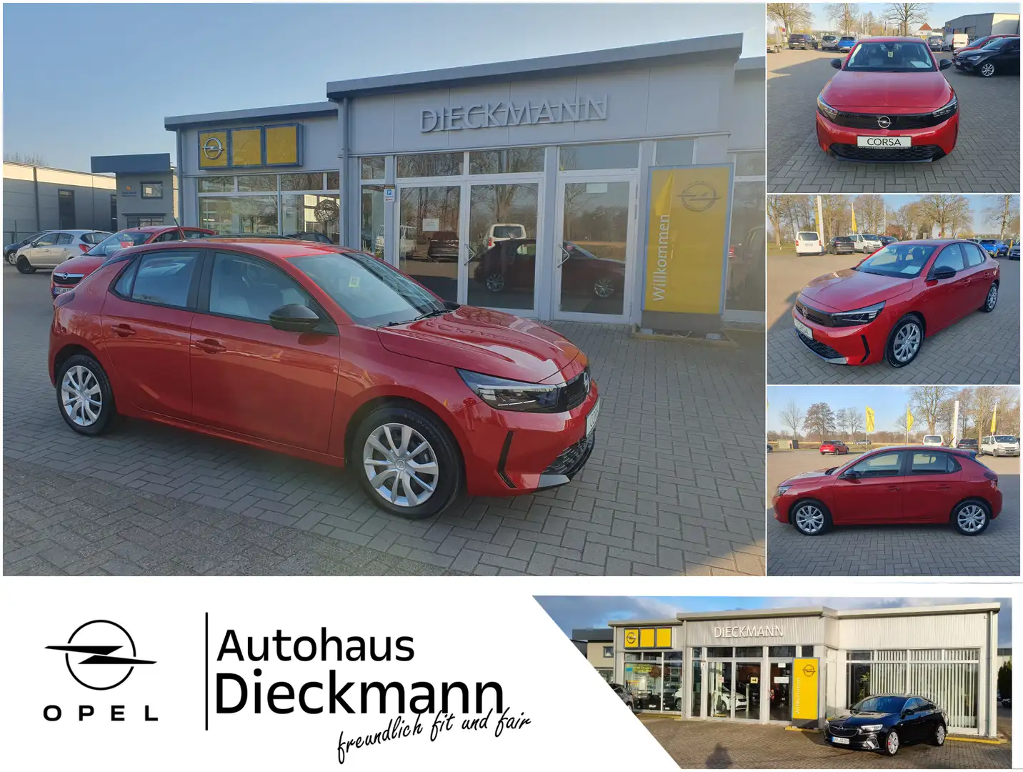 Opel Corsa PDC Klima LED Multimedia CarPlay/Andr Auto Rojo - 1