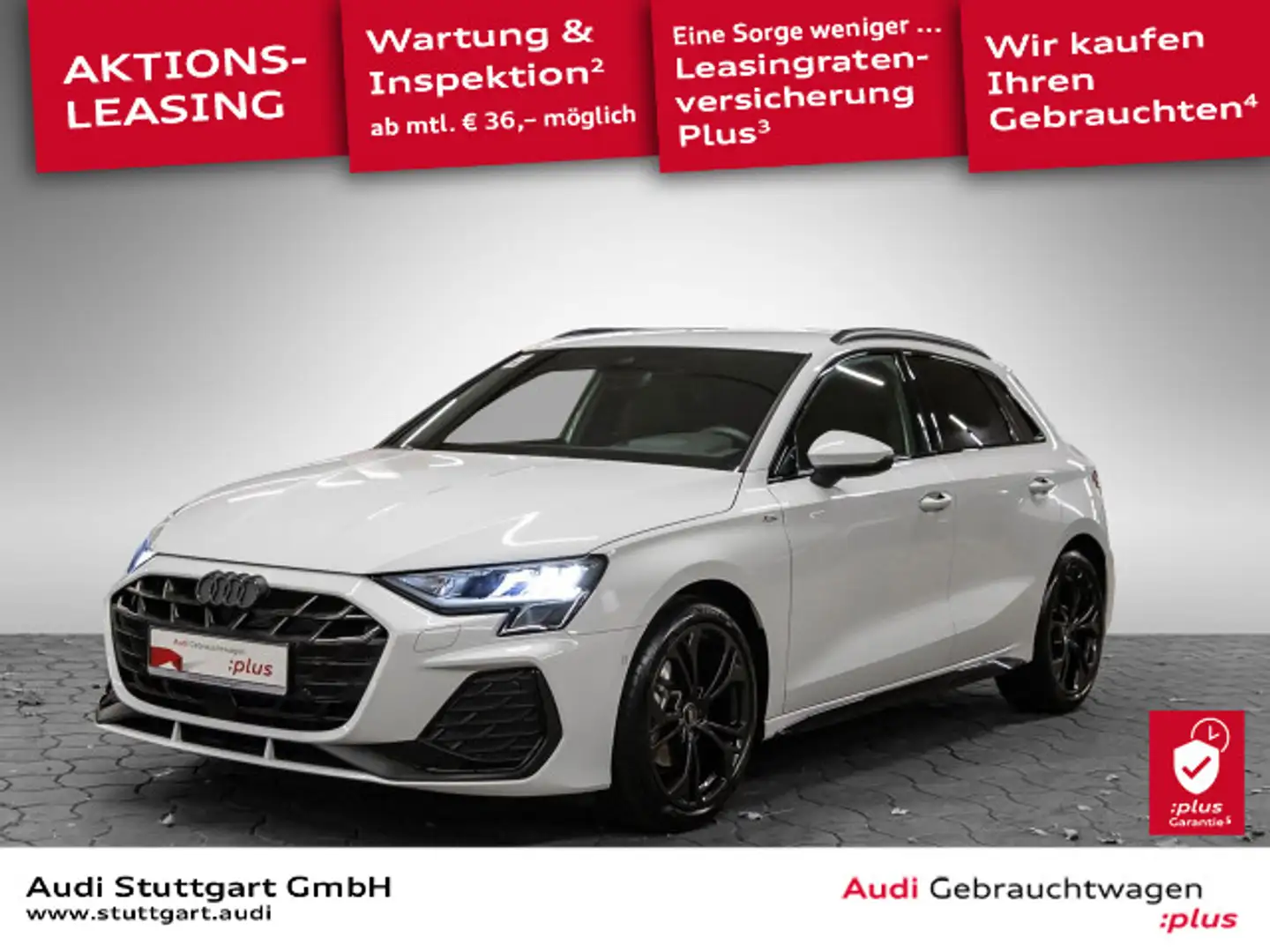 Audi A3 S line Weiß - 1