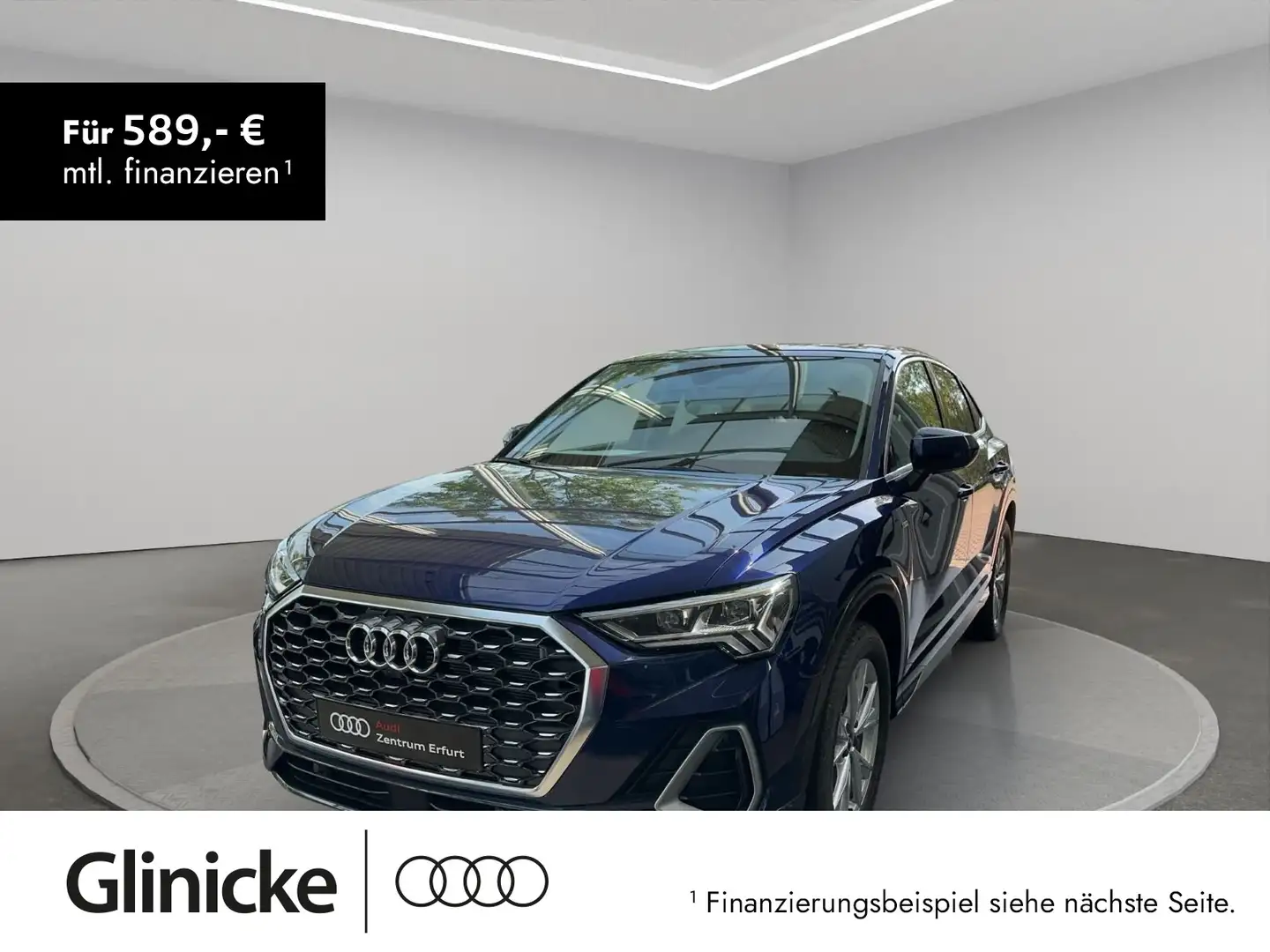 Audi Q3 S line 35 TFSI *360°-Kamera*PANO+SO Blau - 1