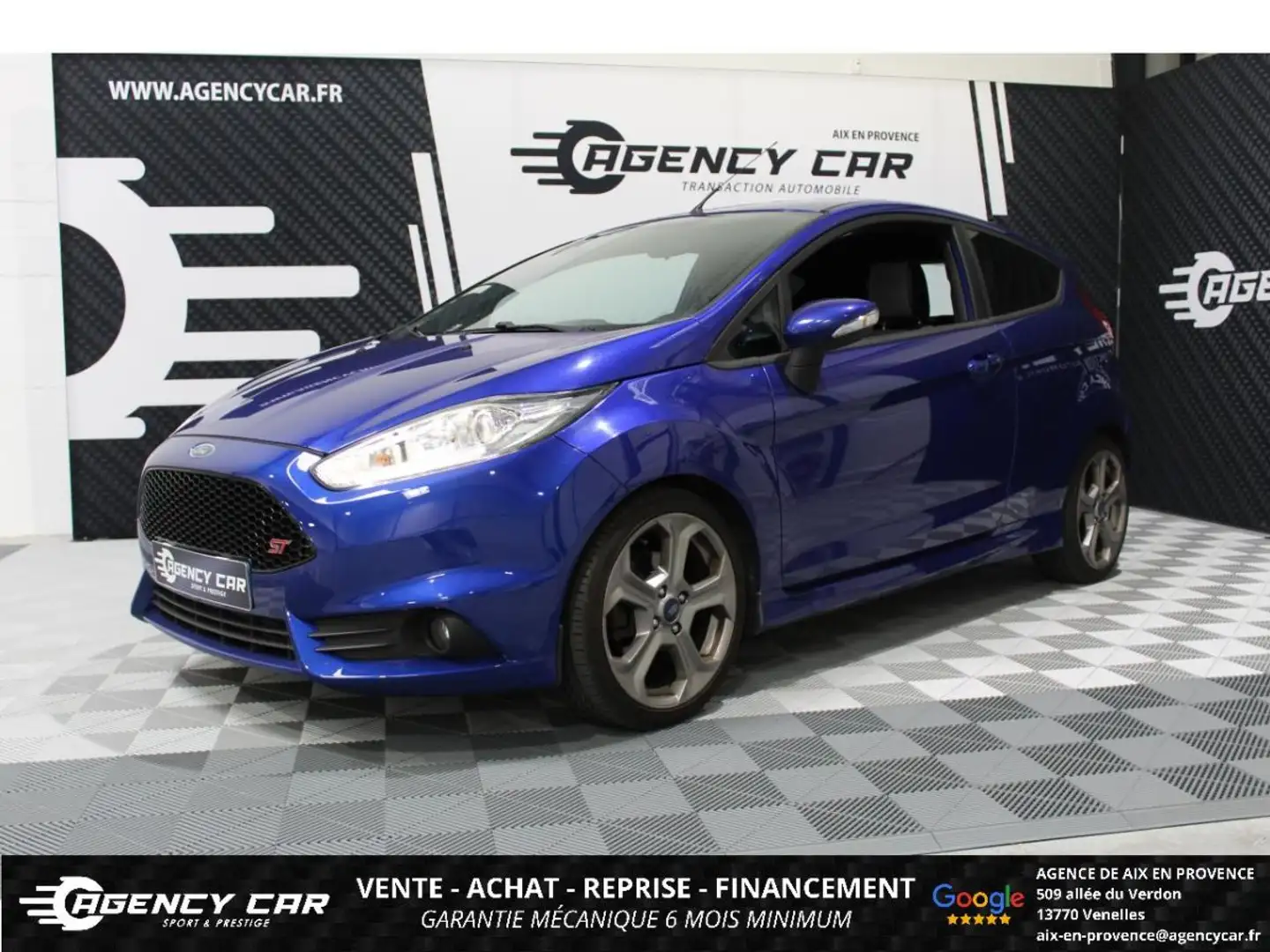 Ford Fiesta 1.6 SCTi EcoBoost - 182 BERLINE ST - SUIVI & GARANTIE Bleu - 1