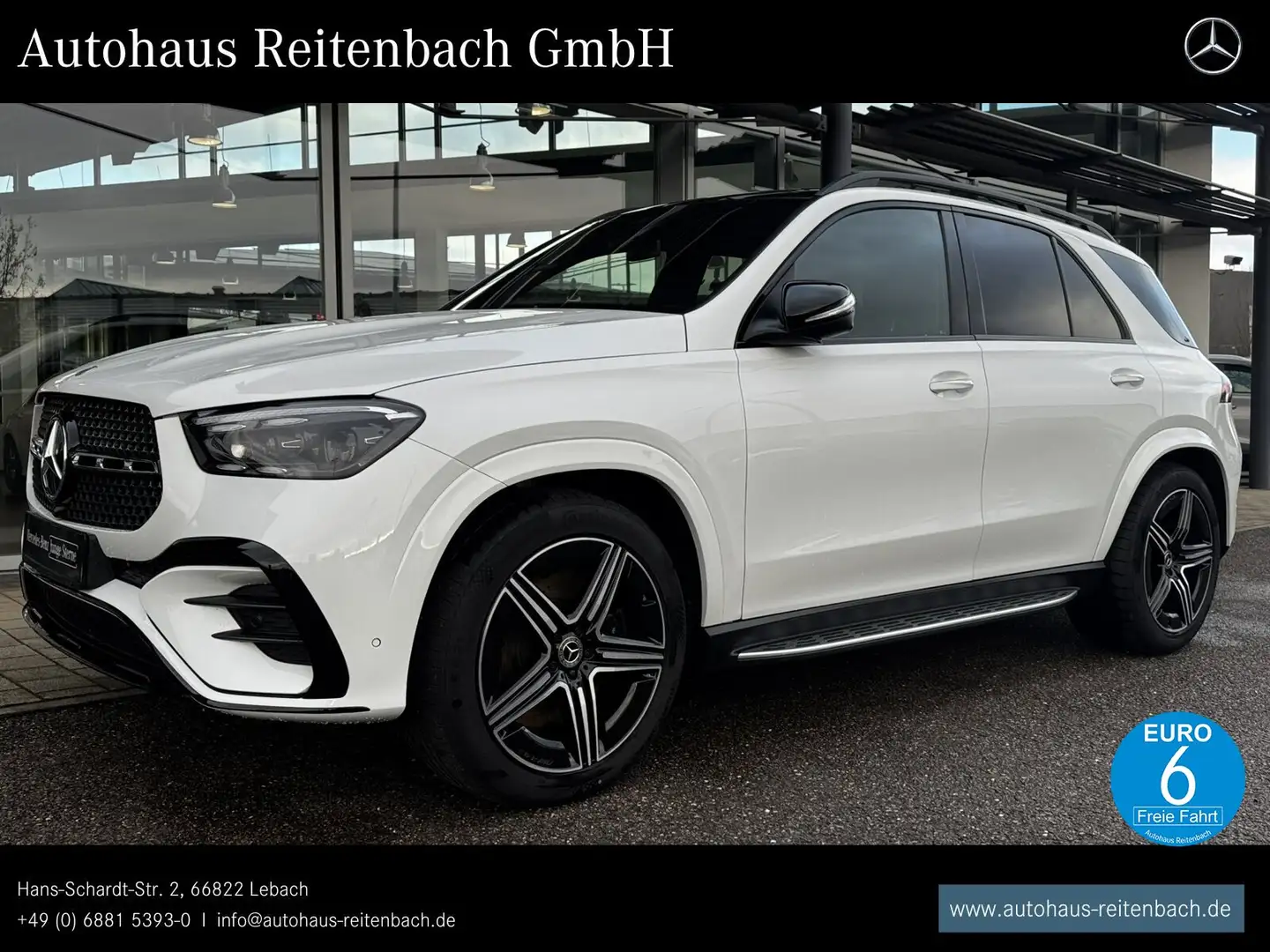 Mercedes-Benz GLE 450 GLE450d 4M AMG+BURMES+DIST HUD+NIGHT+21+AIRMATIC Weiß - 1