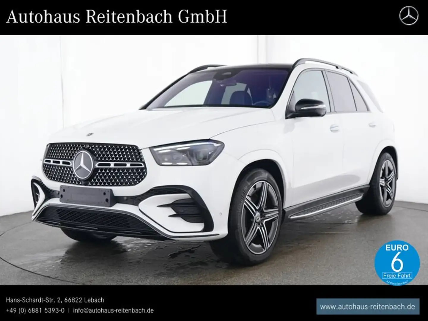 Mercedes-Benz GLE 450 GLE450d 4M AMG+BURMES+DIST HUD+NIGHT+21+AIRMATIC Blanc - 1