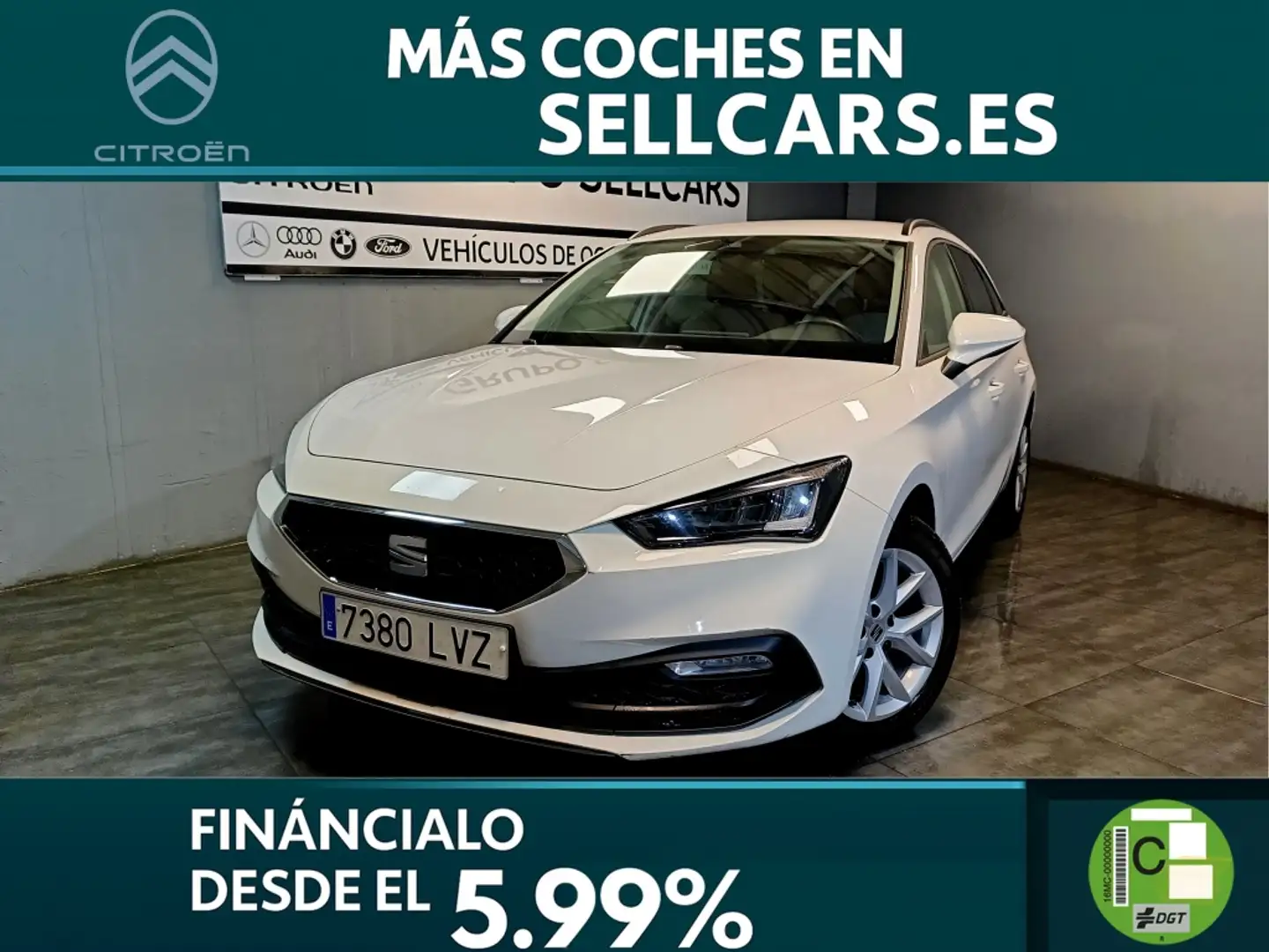 SEAT Leon ST 2.0TDI CR S&S Style 115 Blanco - 1