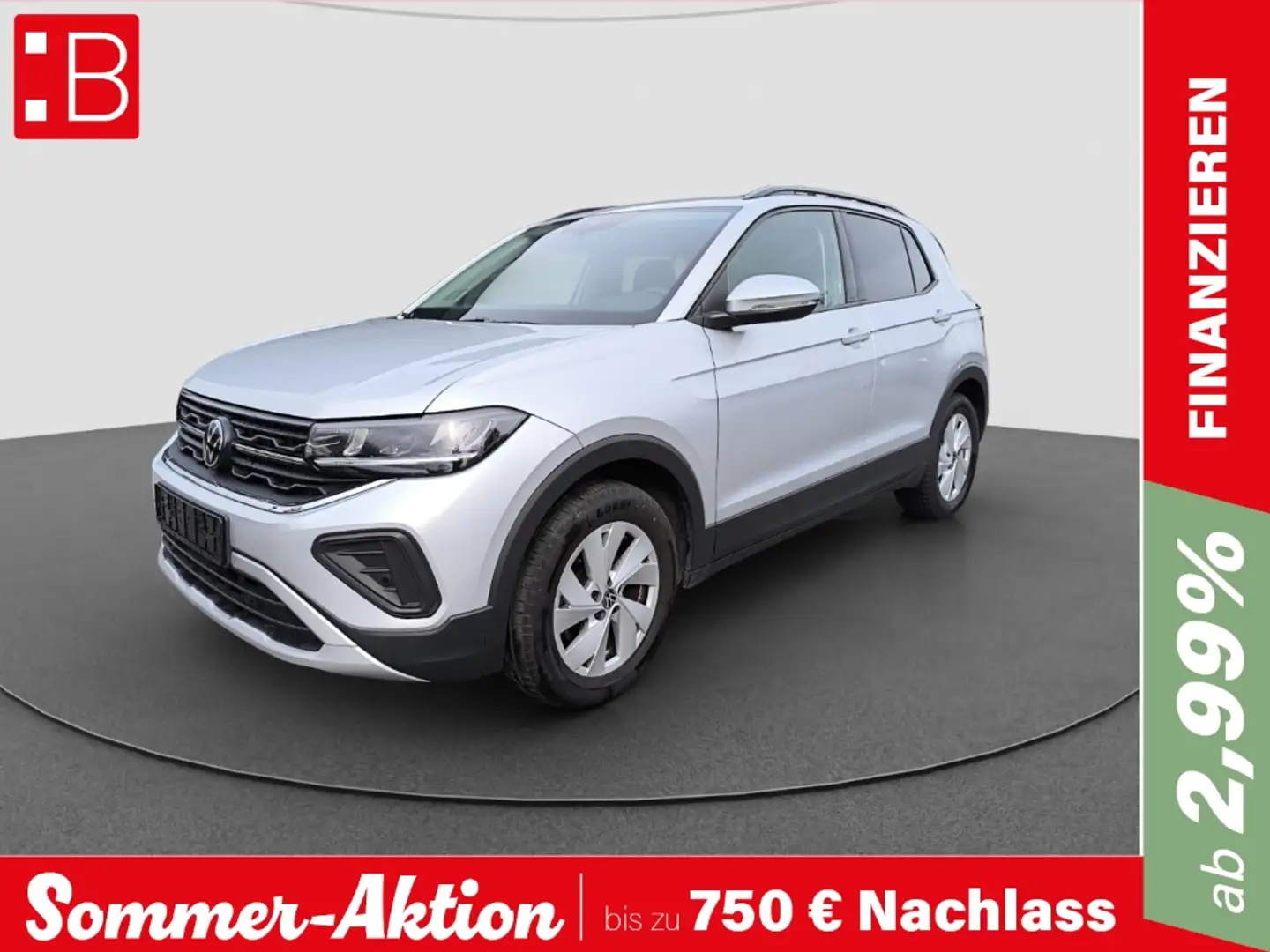 Volkswagen T-Cross 1.0 TSI Life LED ACC PDC CLIMATRONIC Gris - 1