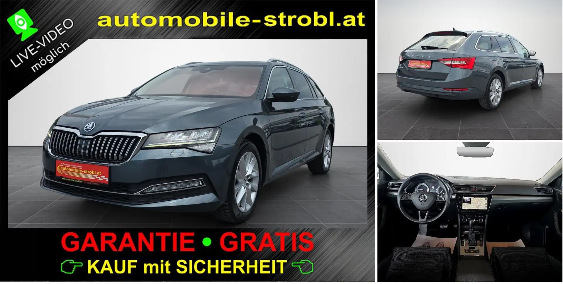 Skoda Superb TDI Style FACELIFT! DSG LED Memory GARANTIE Grau - 1