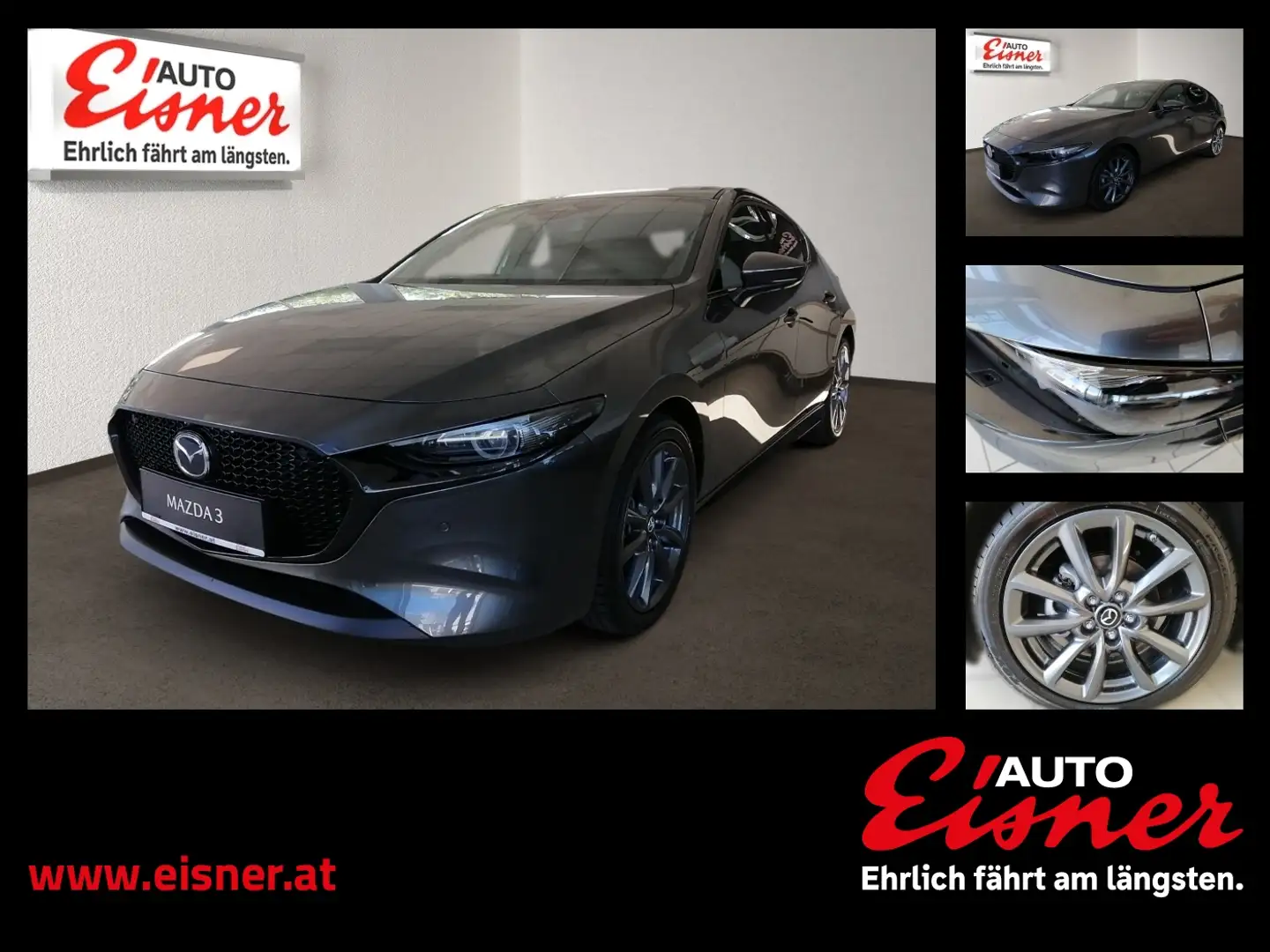 Mazda 3 G150 EXCLUSIVE-LINE DASO AHK & DASO Grau - 1