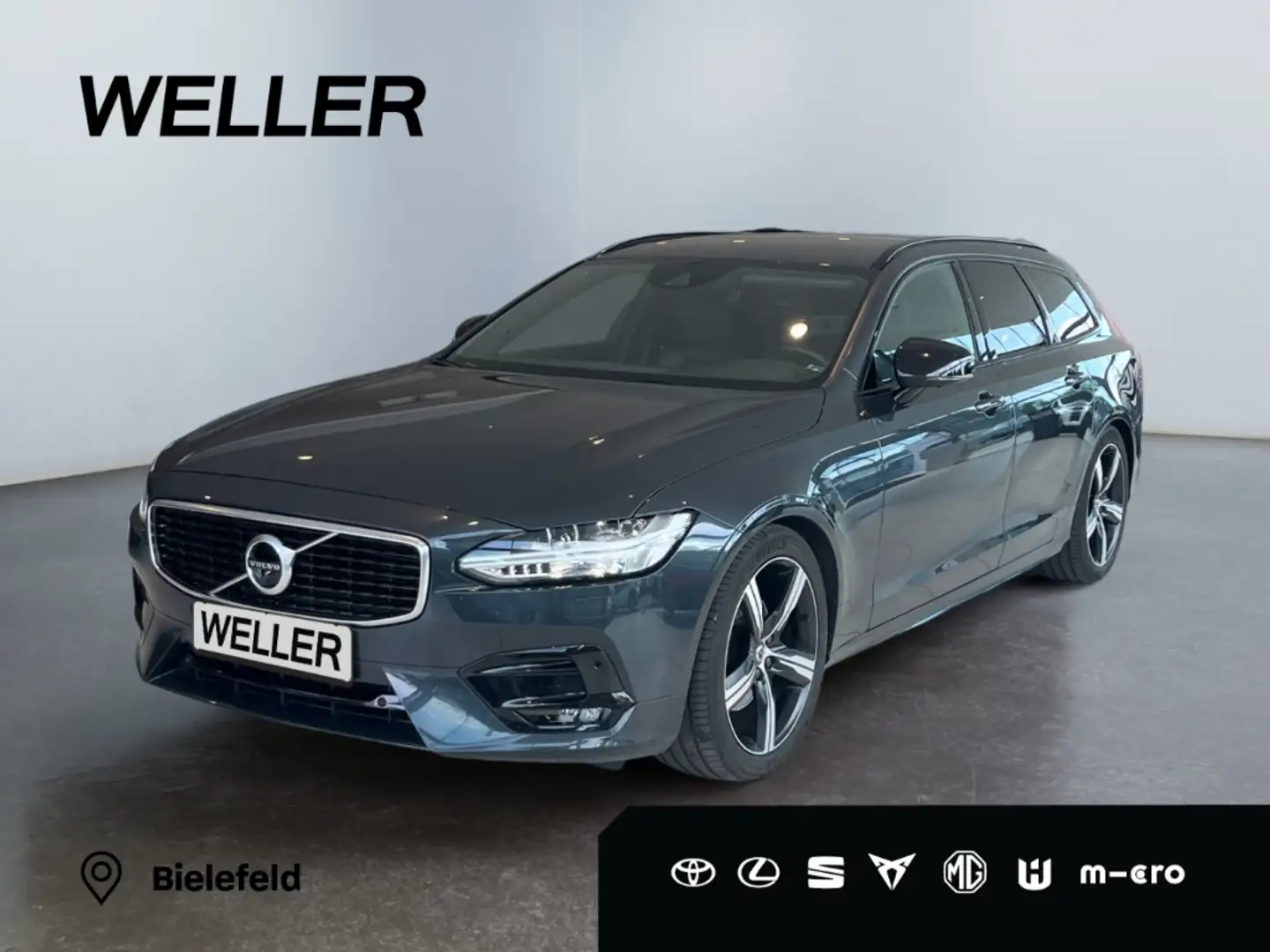 Volvo V90 D4 Geartronic R Design *LED*HUD*Pano*360*H/K*WKR* Grau - 1