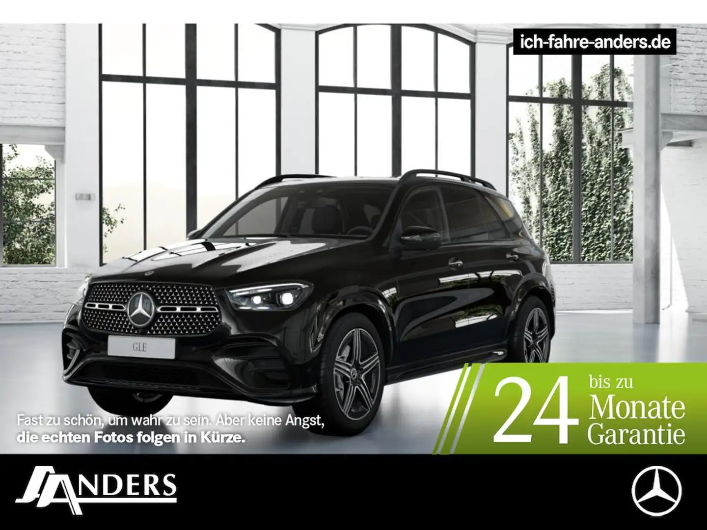 Mercedes-Benz GLE 450 d 4M +AMG+Pano+Burmester+AHK+HUD+Night Schwarz - 1