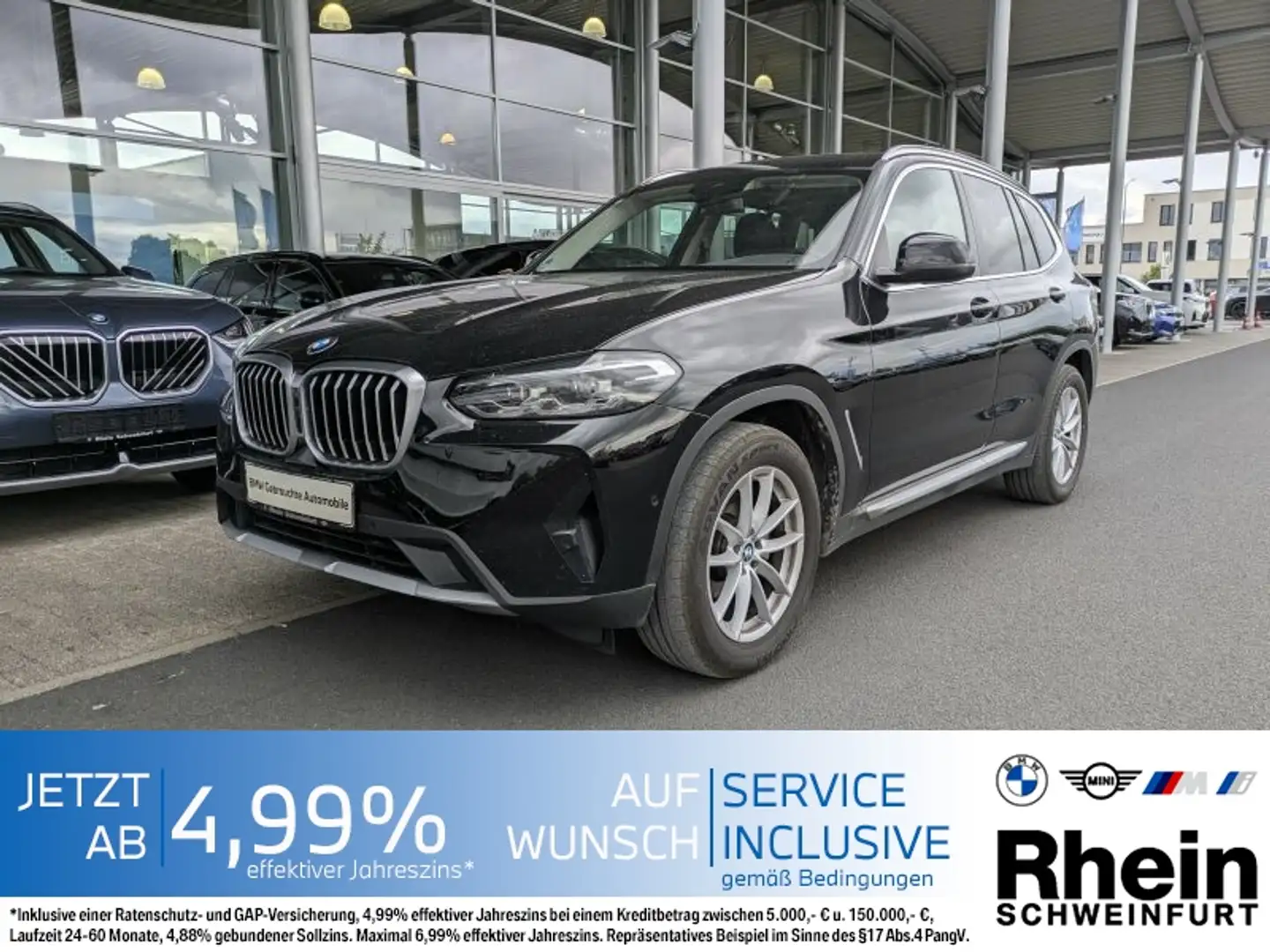 BMW X3 xDrive20i Navi. AHK. Lenkradheizung. Zwart - 1