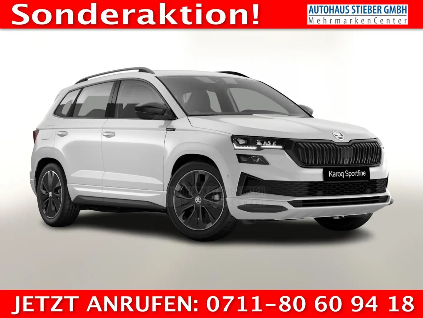 Skoda Karoq Sportline TSI DSG Sportl AHK Matrix Nav 360° Ca... Weiß - 1