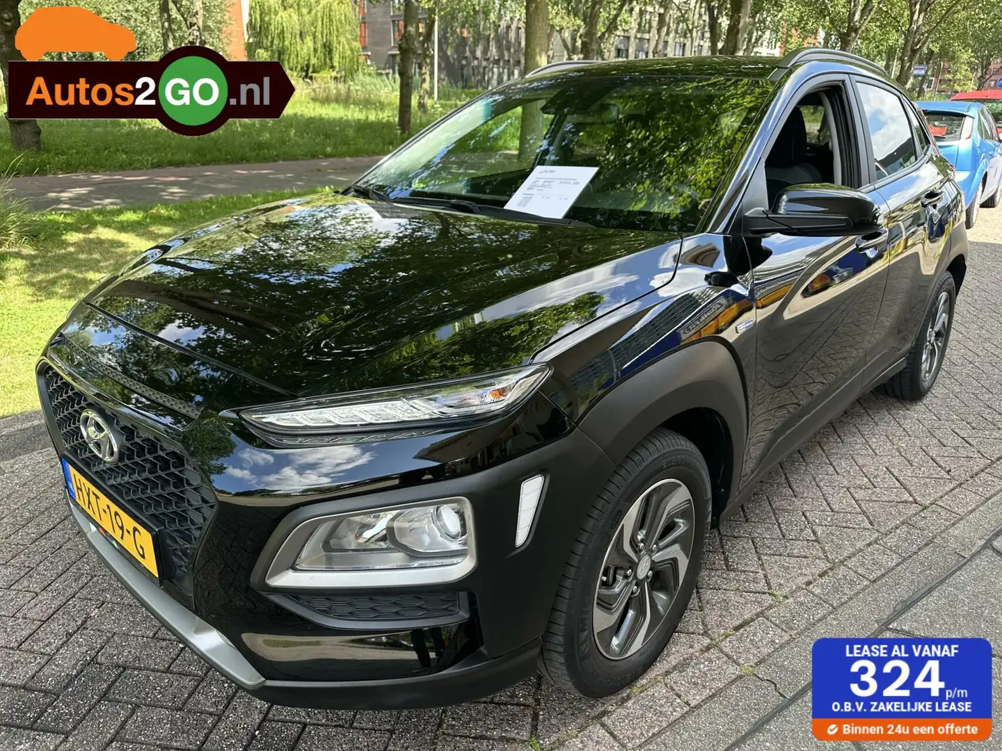 Hyundai KONA 1.6 GDI HEV Comfort Smart Zwart - 1