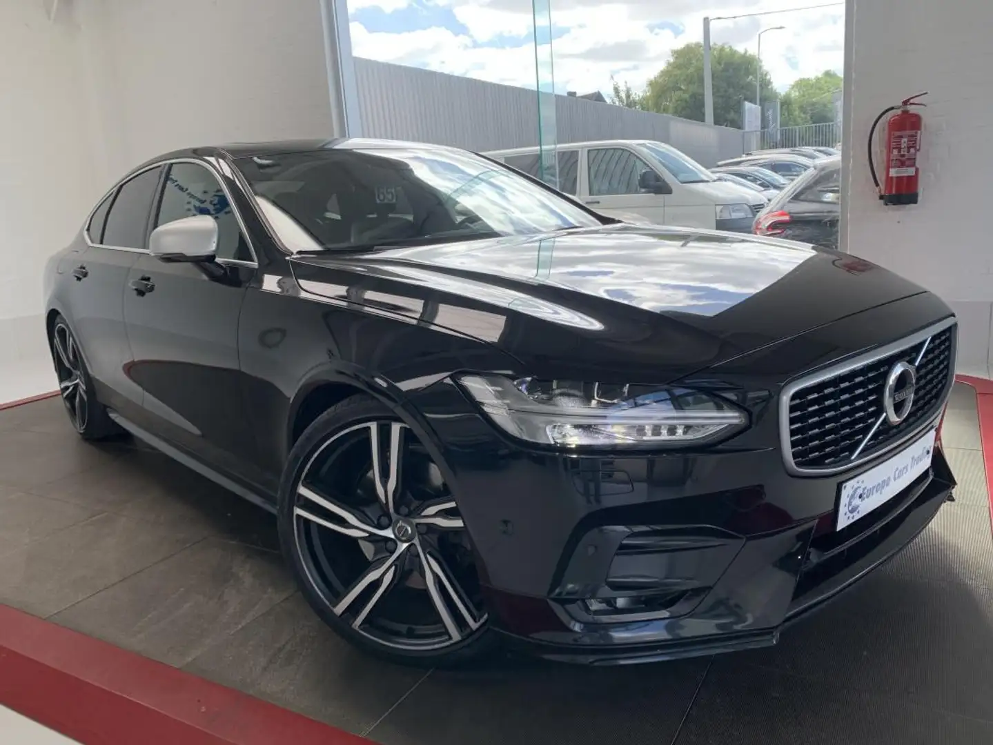 Volvo S90 R-Design 320ch T6 AWD Geartronic GPS CUIR T.O GAR 12M Zwart - 2