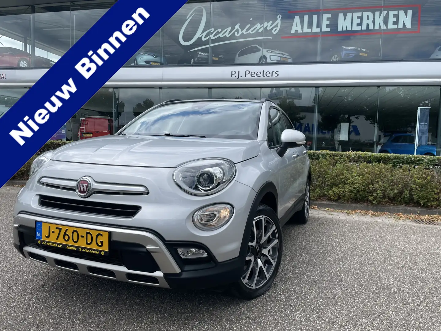 Fiat 500X 1.4 Turbo MultiAir Lounge Airco - Cruise control - Grijs - 1