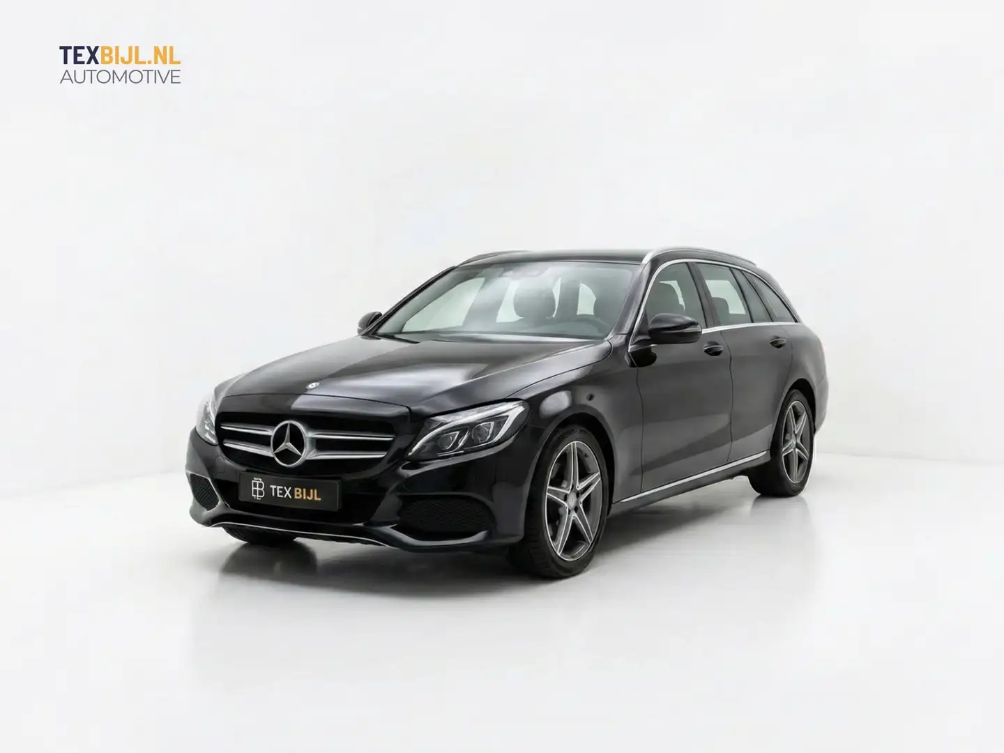 Mercedes-Benz C 180 Estate Prestige AMG LMV|Pano|leder|navi|2 sets LMV Schwarz - 1