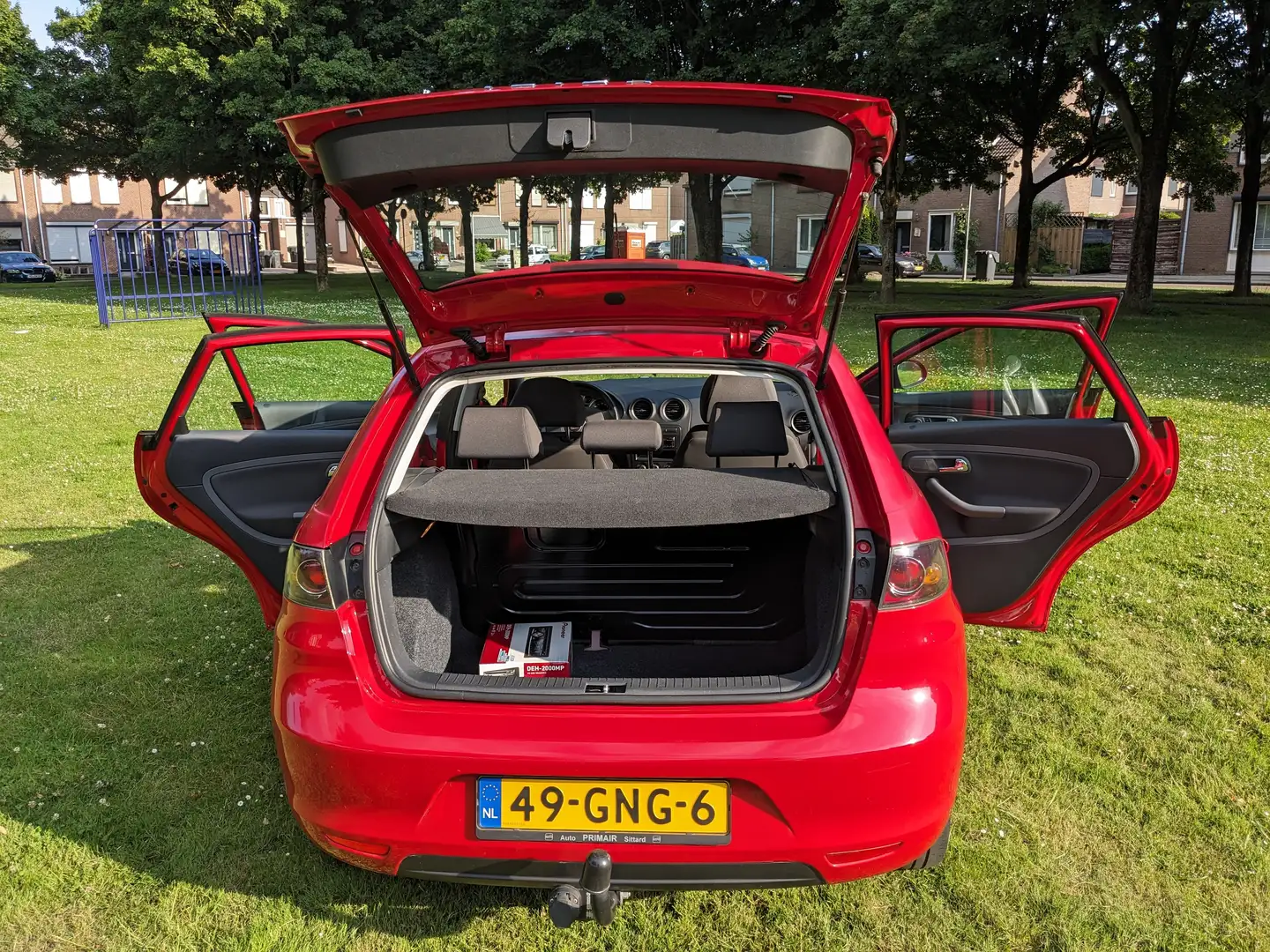 SEAT Ibiza 1.4-16V 25 Edition. Van 1e eigenaar. Airco Cruise Rood - 2