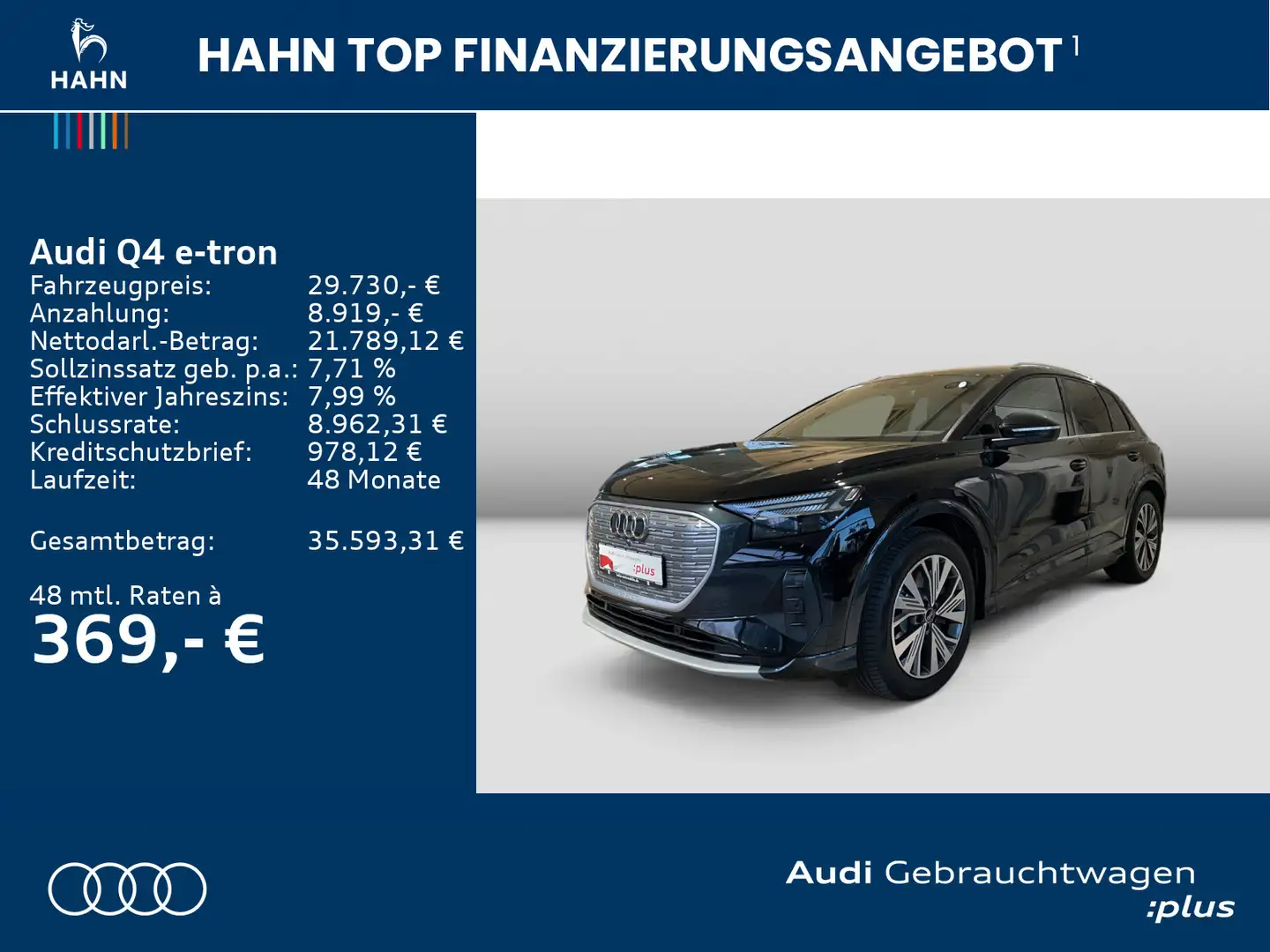 Audi Q4 e-tron Q4 40 e-tron S-line Navi Matrix HUD CAM ACC Carp Schwarz - 2