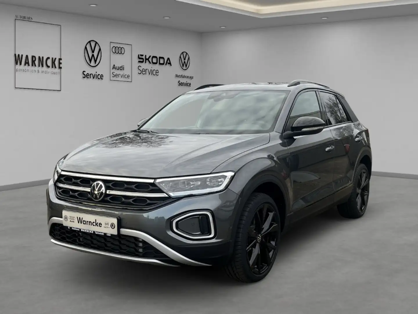 Volkswagen T-Roc 1.5 TSI Style DSG MATRIX ACC AHK NAV LM PDC RFK SH Grau - 1