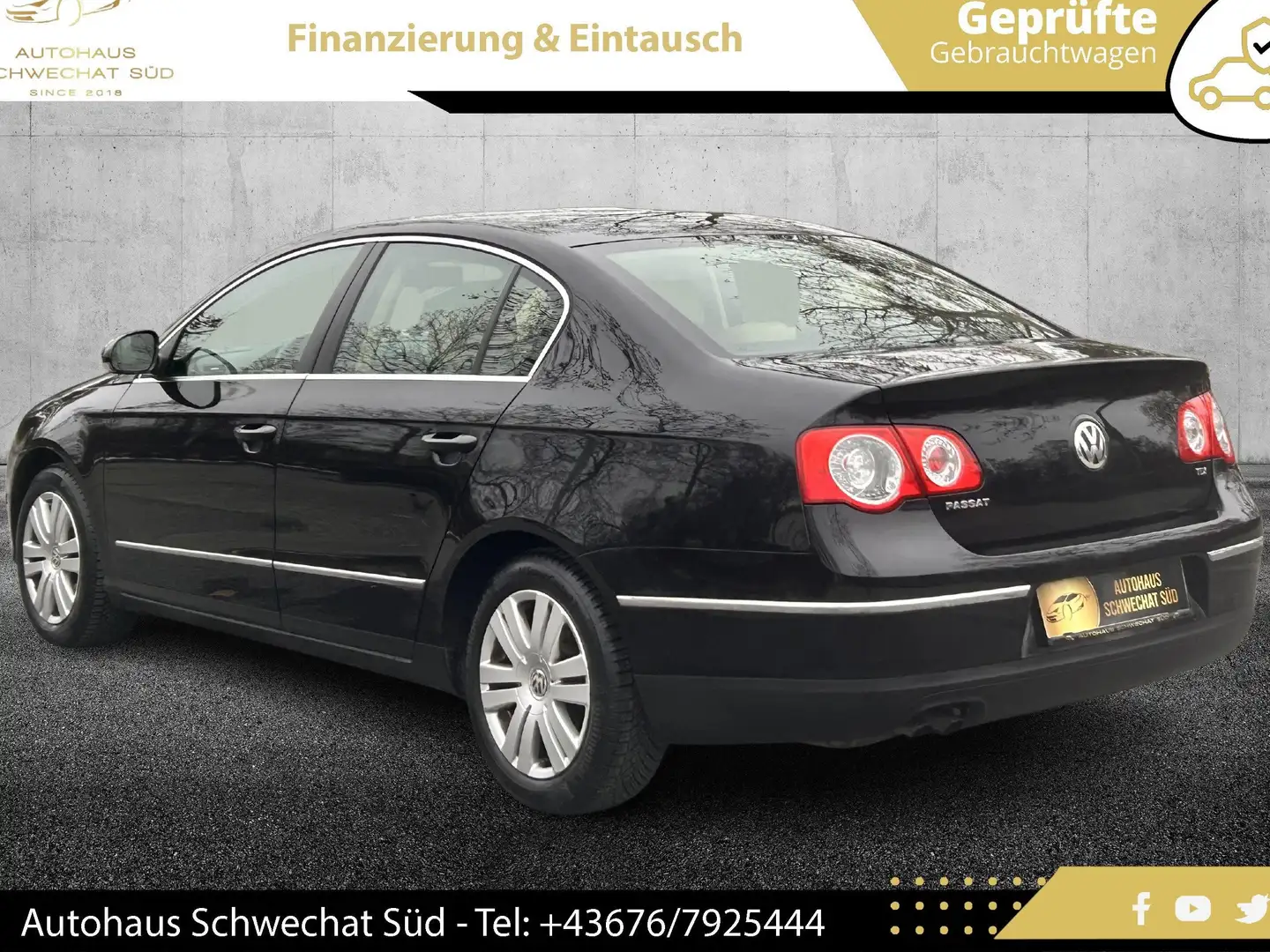 Volkswagen Passat 1,9 TDI Highline // 1.BESITZ // LEDER // WENIG KM Nero - 2