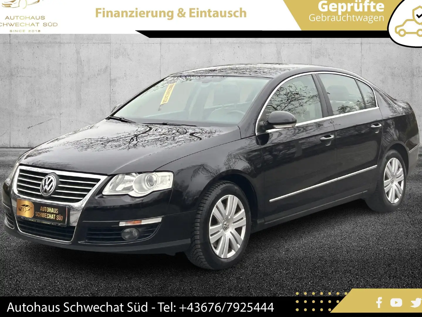 Volkswagen Passat 1,9 TDI Highline // 1.BESITZ // LEDER // WENIG KM Nero - 1
