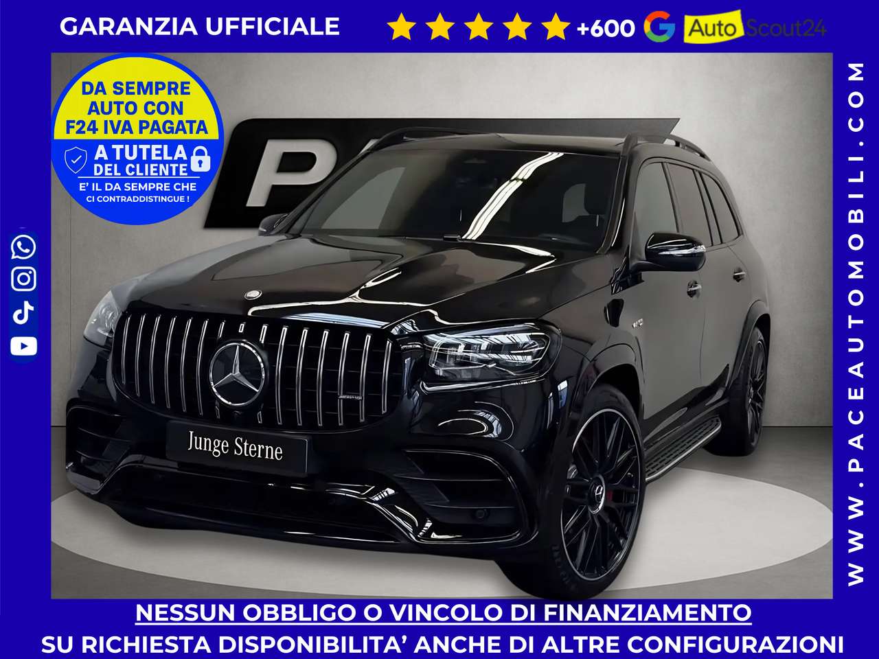 Mercedes-Benz GLS 63 AMG V8 AMG 4MATIC HUD 7 POSTI LED PDC ACC KAMERA TETTO