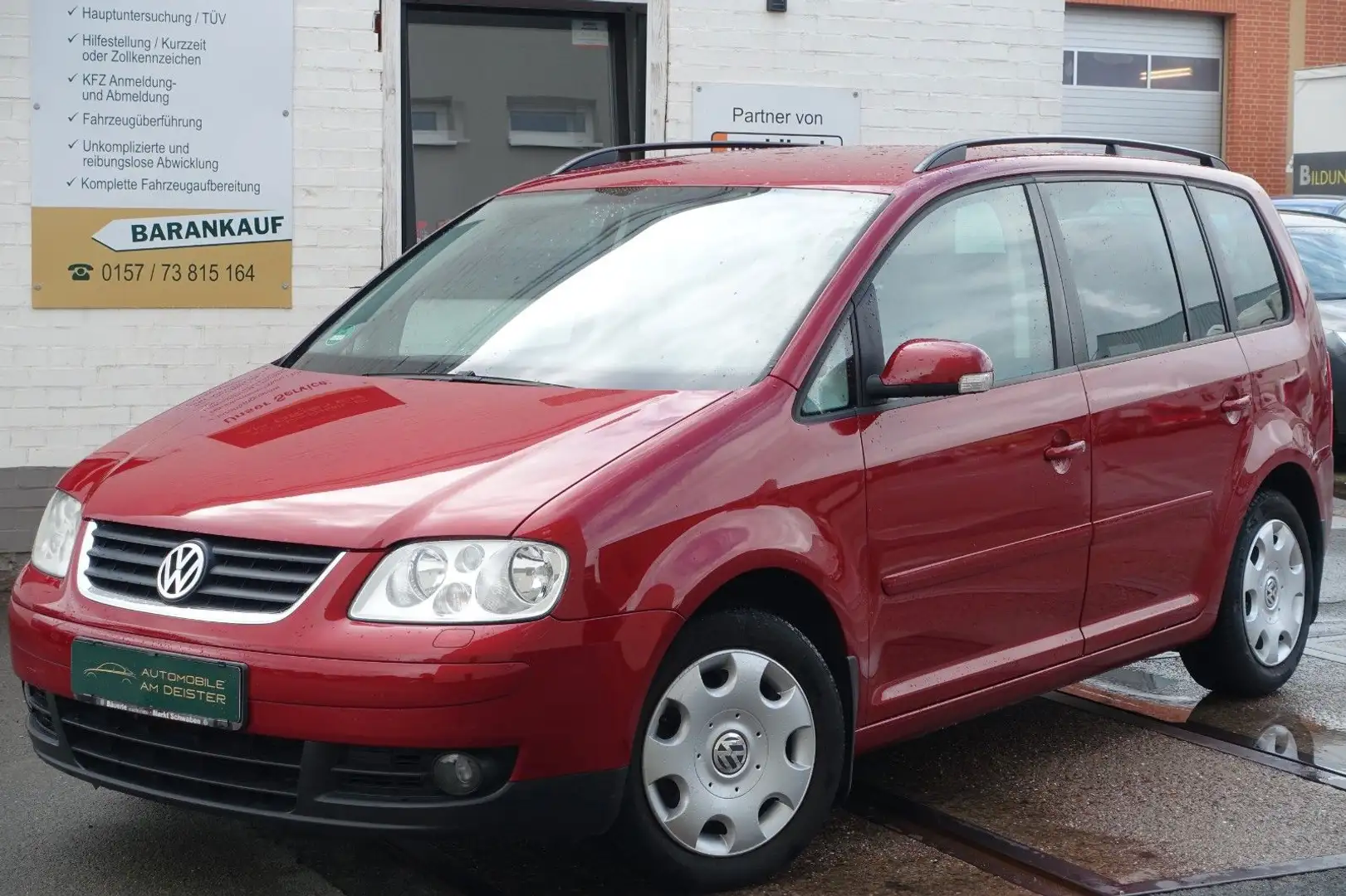 Volkswagen Touran 1.6*7-SITZE*AHK*SHZ*TEMPOMAT*TÜV+SERVICE Roşu - 2