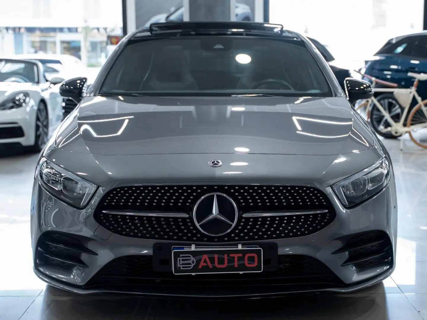 Mercedes-Benz A 200 D PREMIUM PLUS AMG TETTO PACK LUCI XENO NAVI FULL Grau - 2