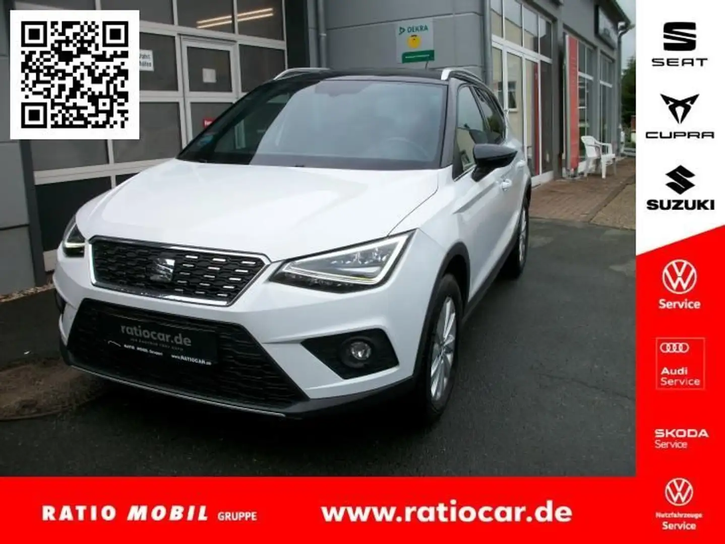 SEAT Arona ARONA XCELLENCE 1.6 TDI NAVI TOTWINKEL-ASS. AHZV Wit - 1