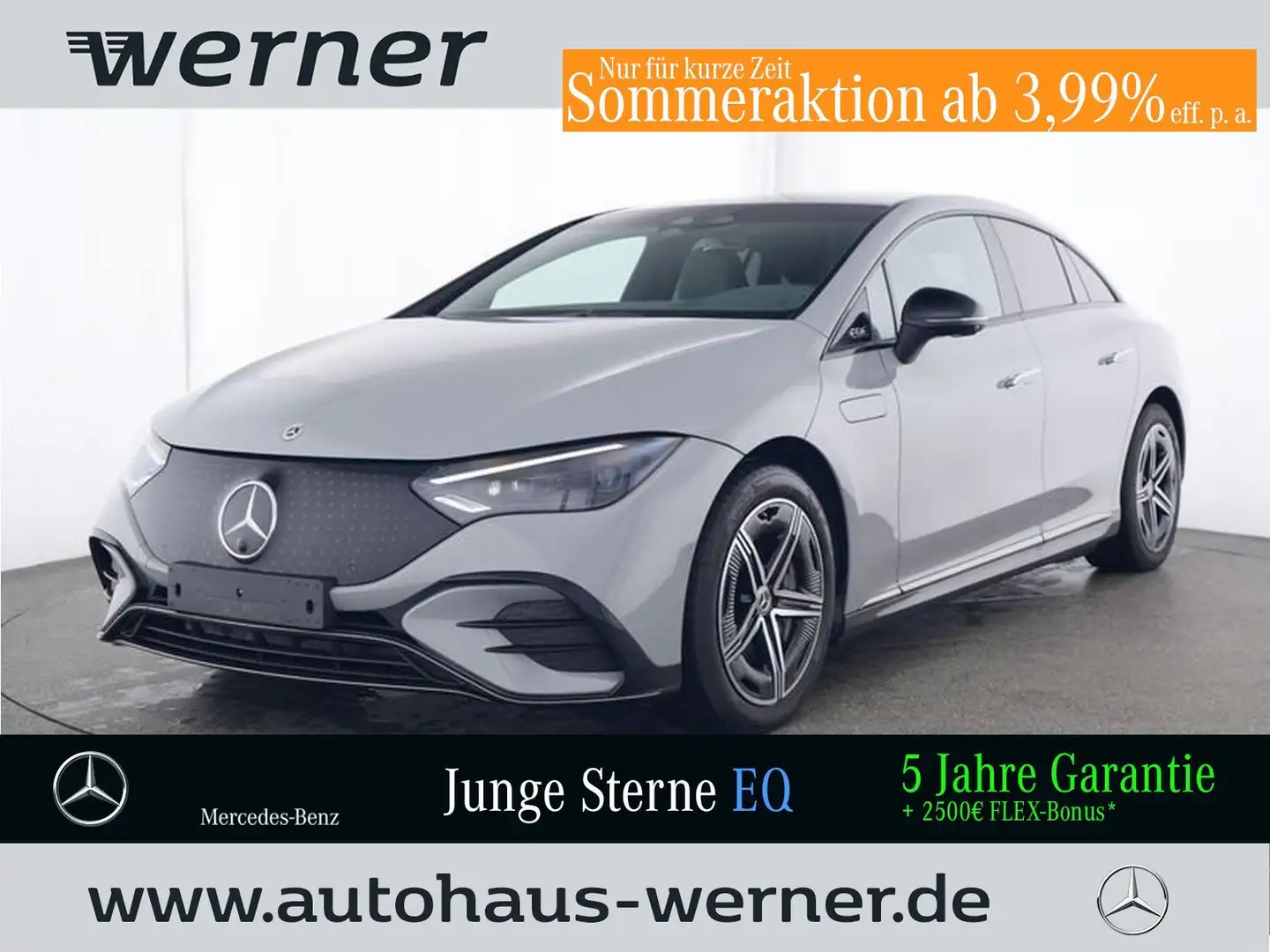 Mercedes-Benz EQE 500 4M AMG PREMIUM HYPERSCREEN AHK HuD DIGI Gri - 1