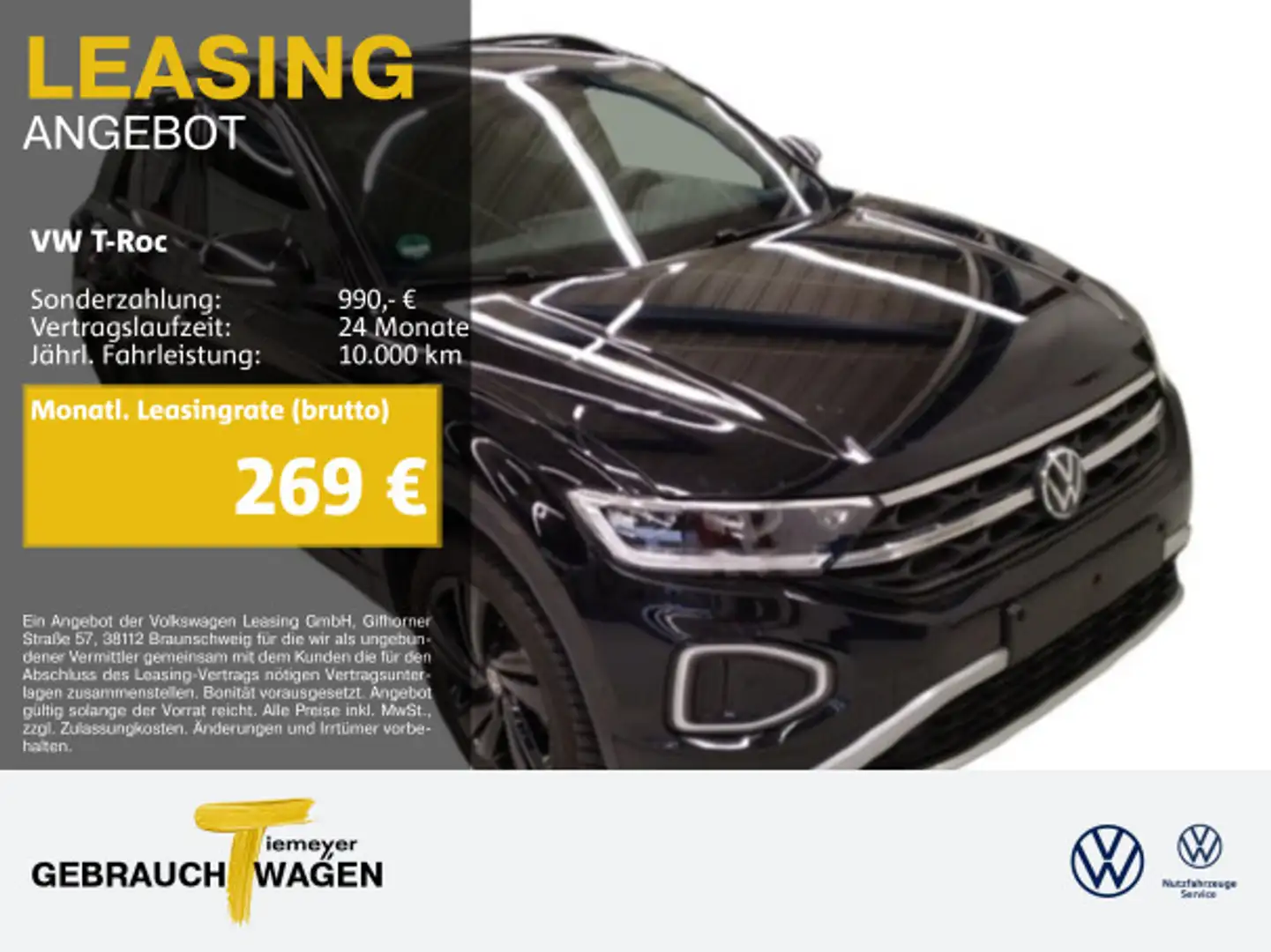 Volkswagen T-Roc 1.5 TSI DSG BLACK STYLE LM18 AHK KAMERA Schwarz - 1