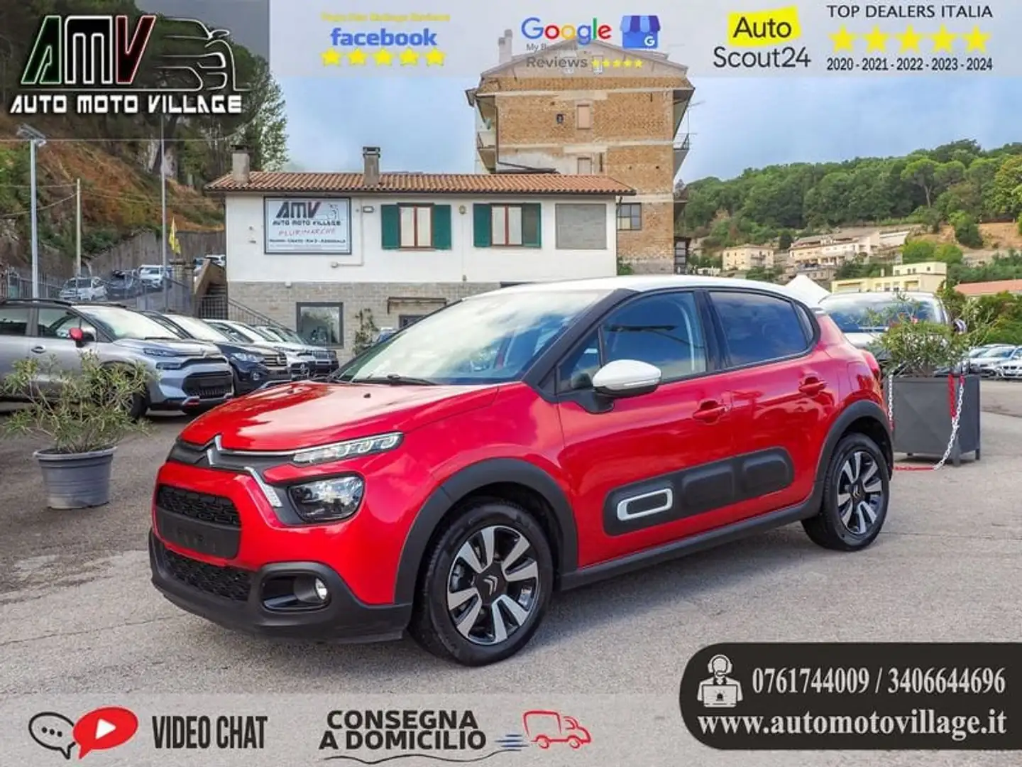 Citroen C3 PureTech 83 S&S Shine PREZZO SENZA VINCOLI Rosso - 1