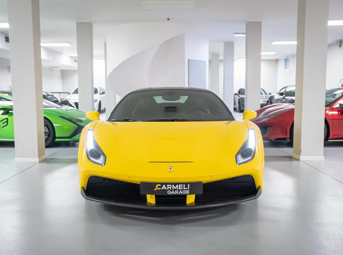 Ferrari 488 GTB-CERCHI 20-SEDILI FULL ELECTRIC-CARBONIO Giallo - 2