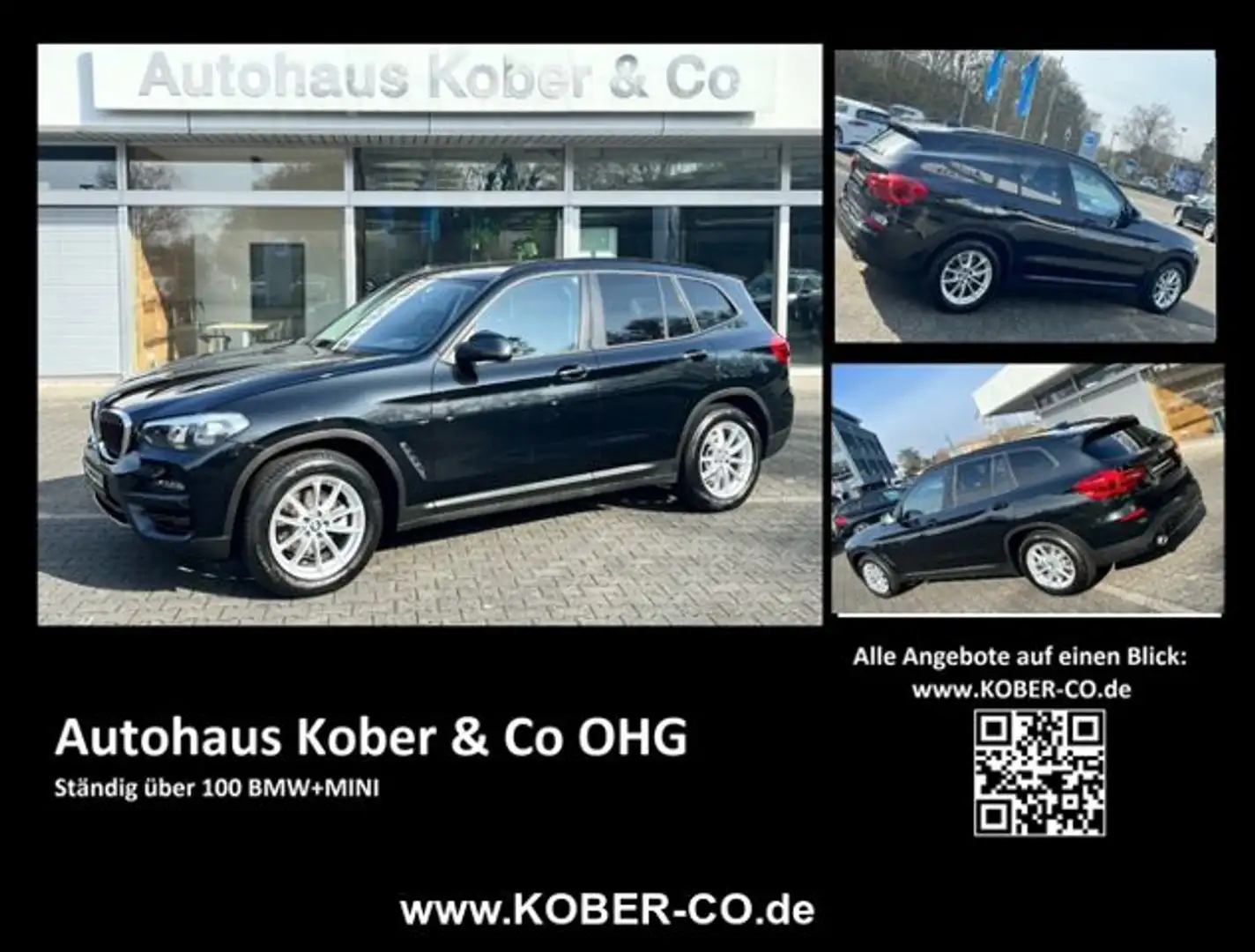 BMW X3 xDrive20iA Advantage NAVI+AHK+LED+GARANTIE+LM Nero - 1