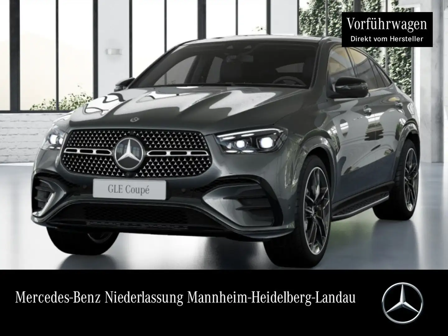 Mercedes-Benz GLE 350 de Coupé 4M AMG+NIGHT+PANO+360+AHK+HUD+9G Grau - 1