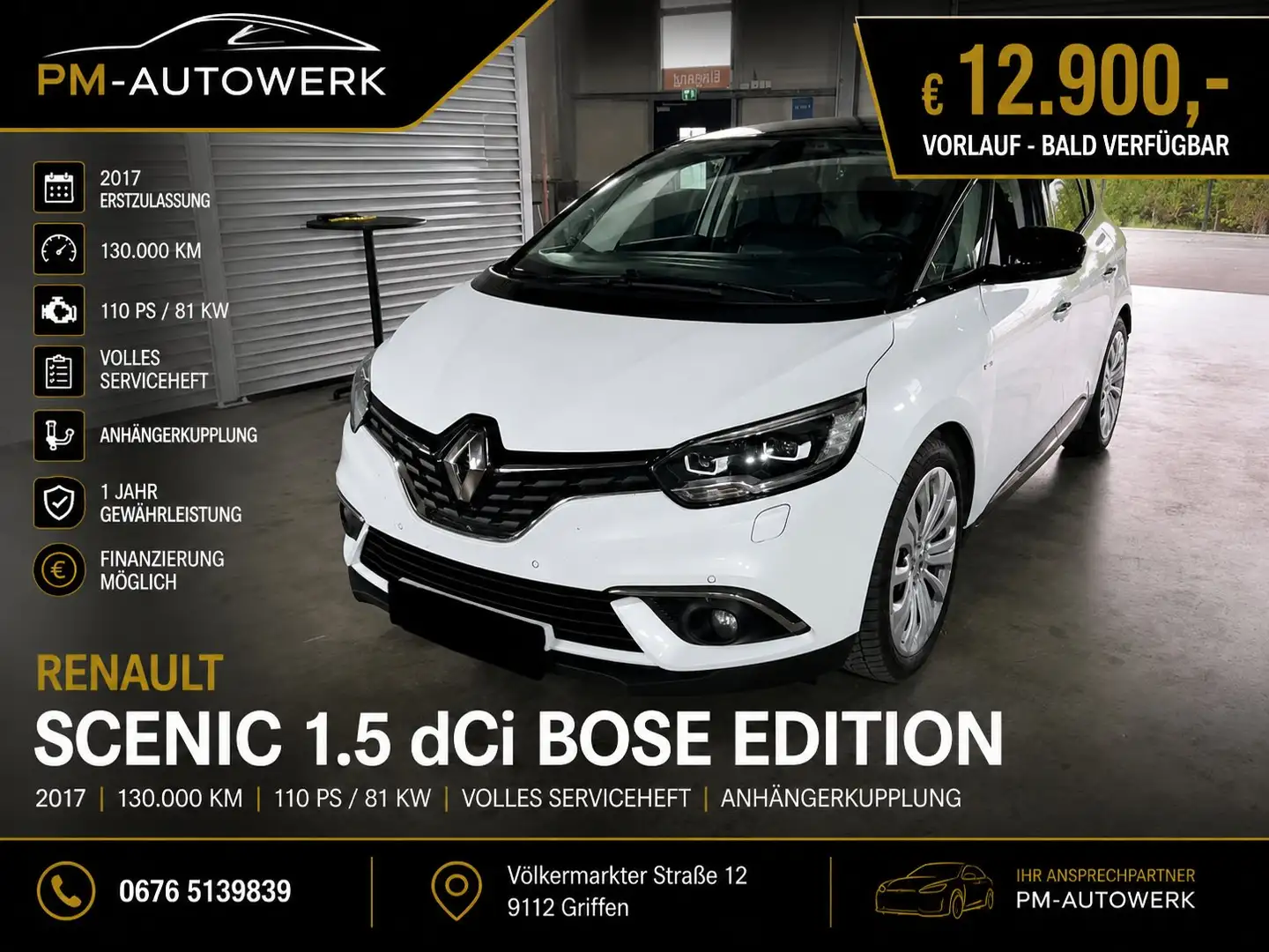 Renault Scenic 1.5 dCi BOSE Edition Weiß - 1
