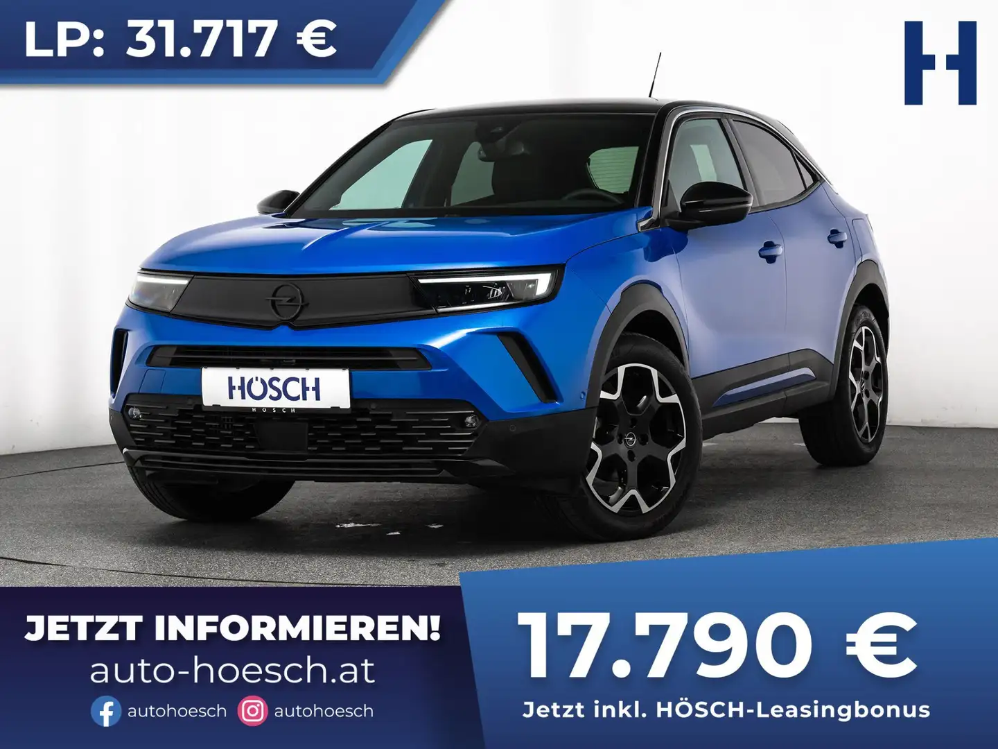 Opel Mokka 1,2 Turbo ULTIMATE LEDER ASSISTENZ R-KAM 18er Blau - 1