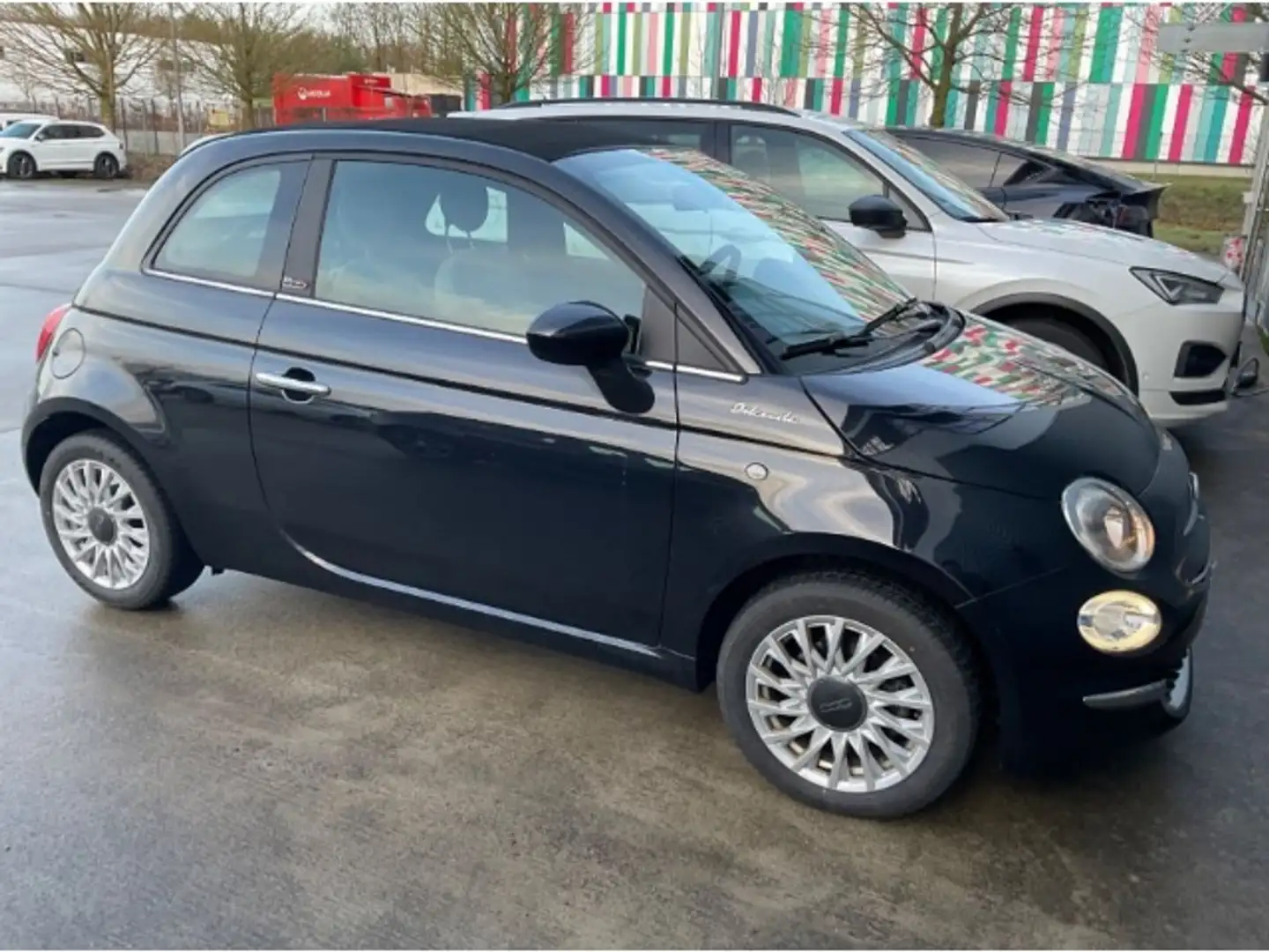 Fiat 500C DolceVita 1.0 Mild Hybrid EU6d UConnect elektron. Zwart - 2