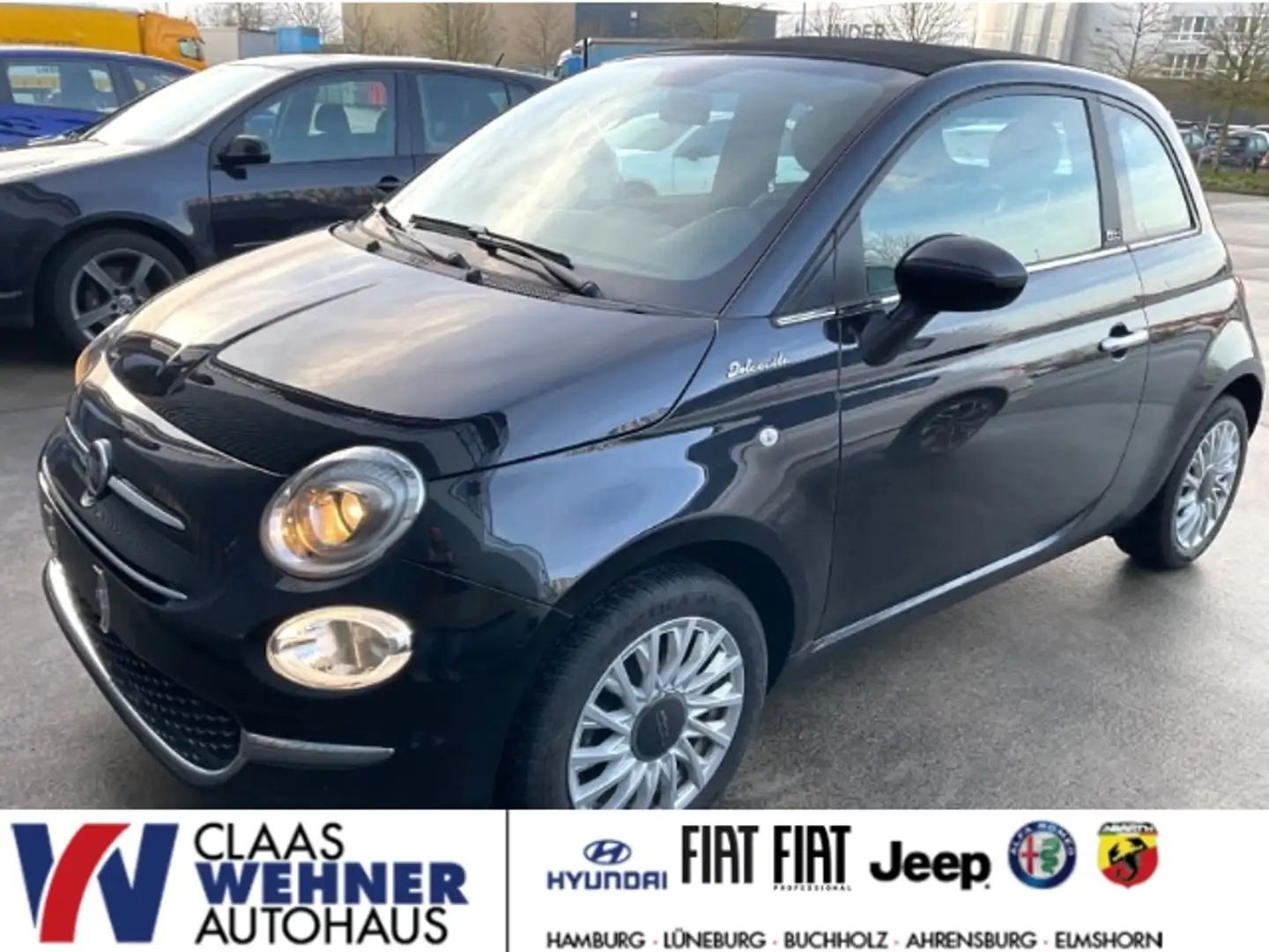 Fiat 500C DolceVita 1.0 Mild Hybrid EU6d UConnect elektron. Zwart - 1