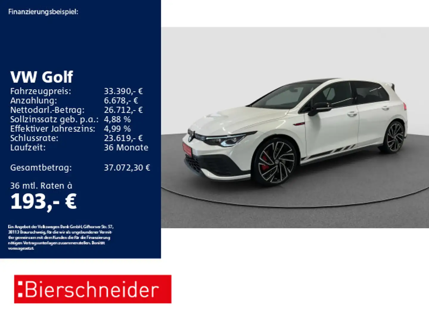 Volkswagen Golf GTI Golf 8 GTI 2.0 TSI DSG Clubsport PANO MATRIX 19 Wit - 1