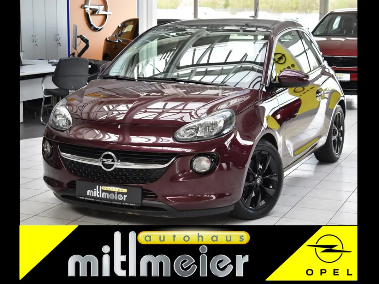 Opel Adam 1.0 85KW Glam Panoramadach SHZ Rot - 1