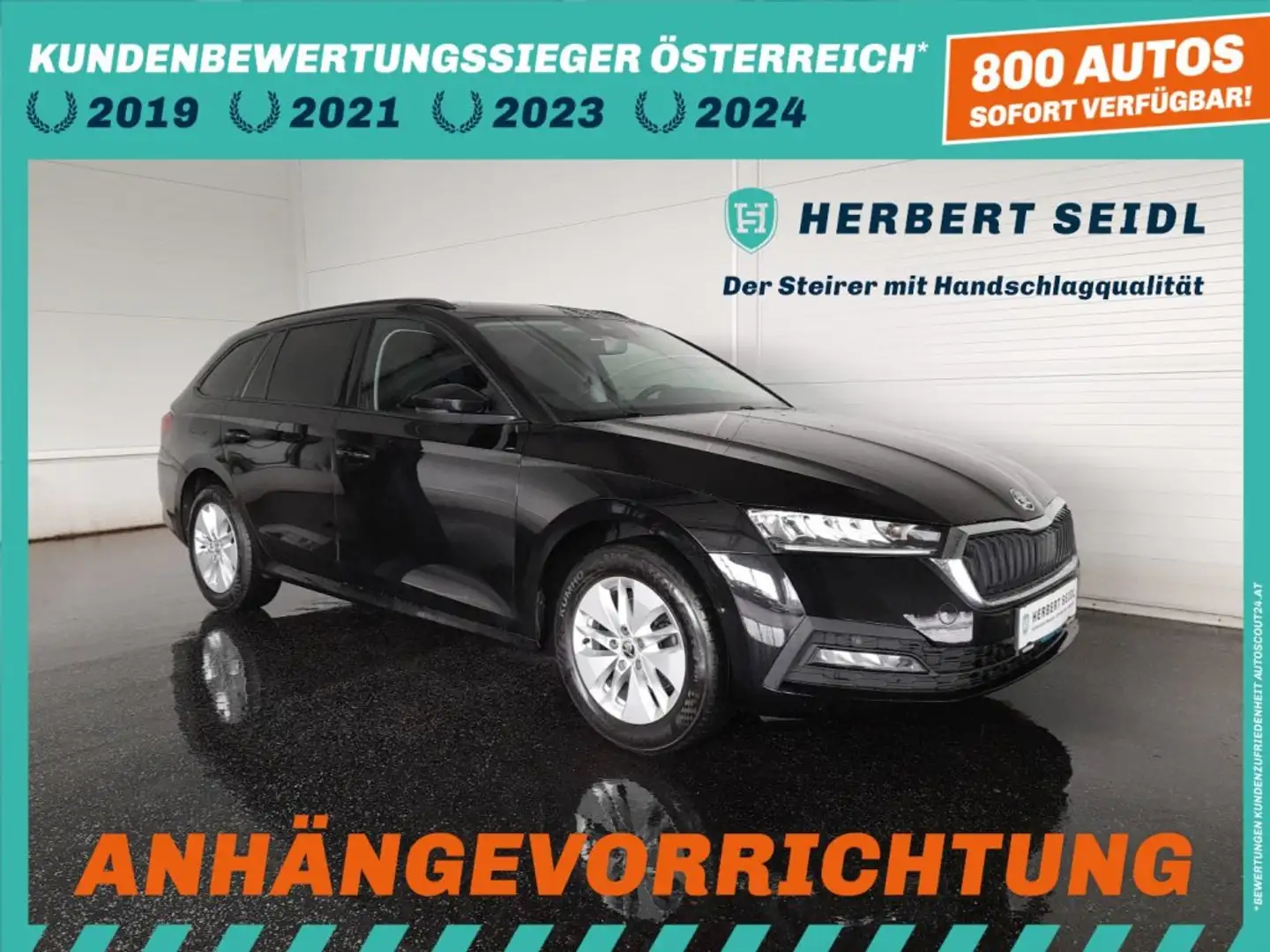 Skoda Octavia Combi 2,0 TDI DSG *LED & DYN BLINKER / VIRTUELL / NAVI / AHV / TEMPOMAT / KEYLESS* Schwarz - 1