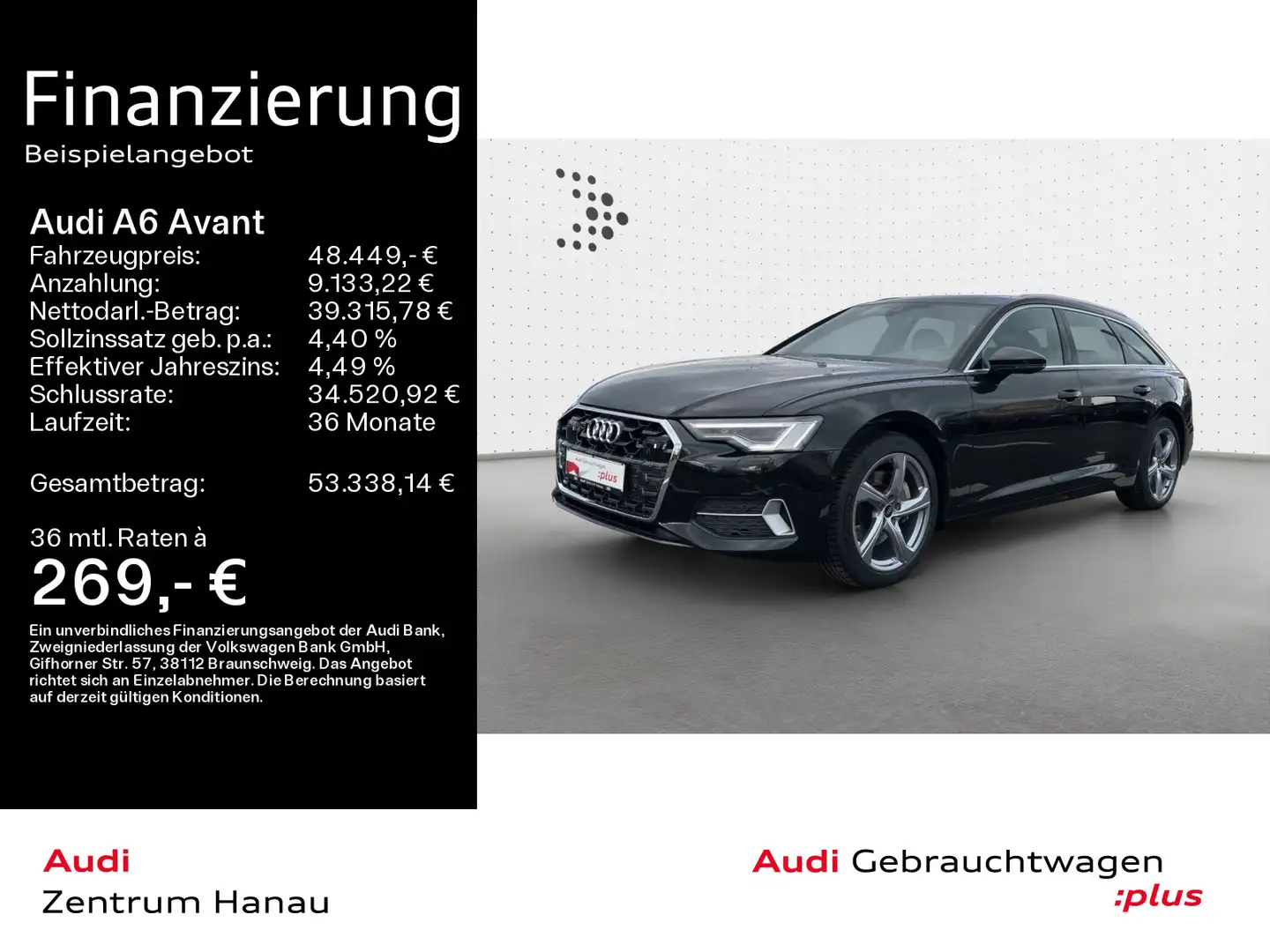 Audi A6 45 TFSI quattro advanced*MATRIX*AHK*KAM Schwarz - 1