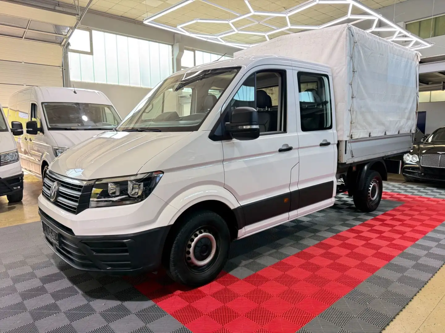 Volkswagen Crafter Pritsche 7-Sitzer DOKA Mittellang SHZ Weiß - 1